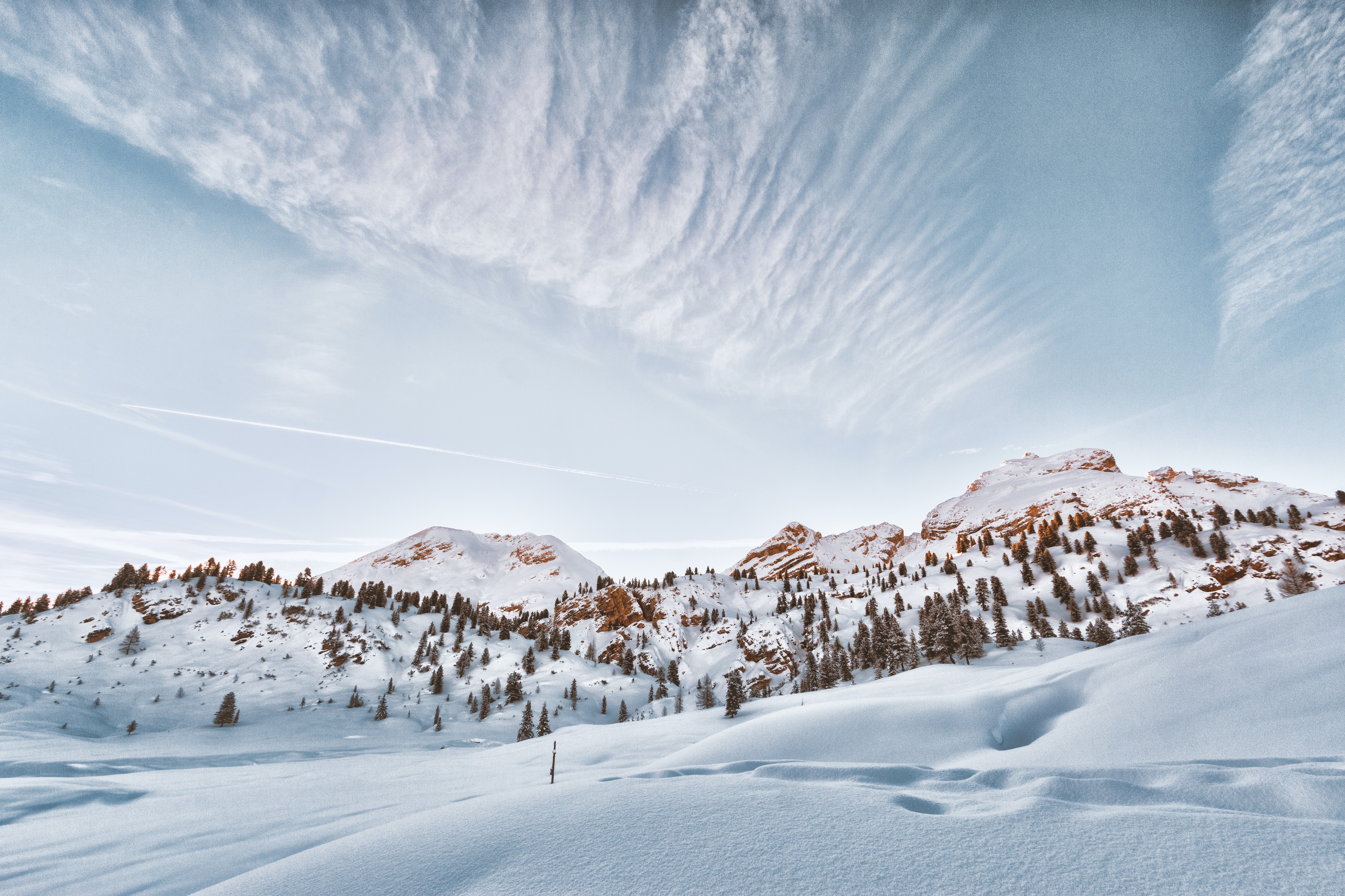 Mountains In Winter Snow Wallpapers