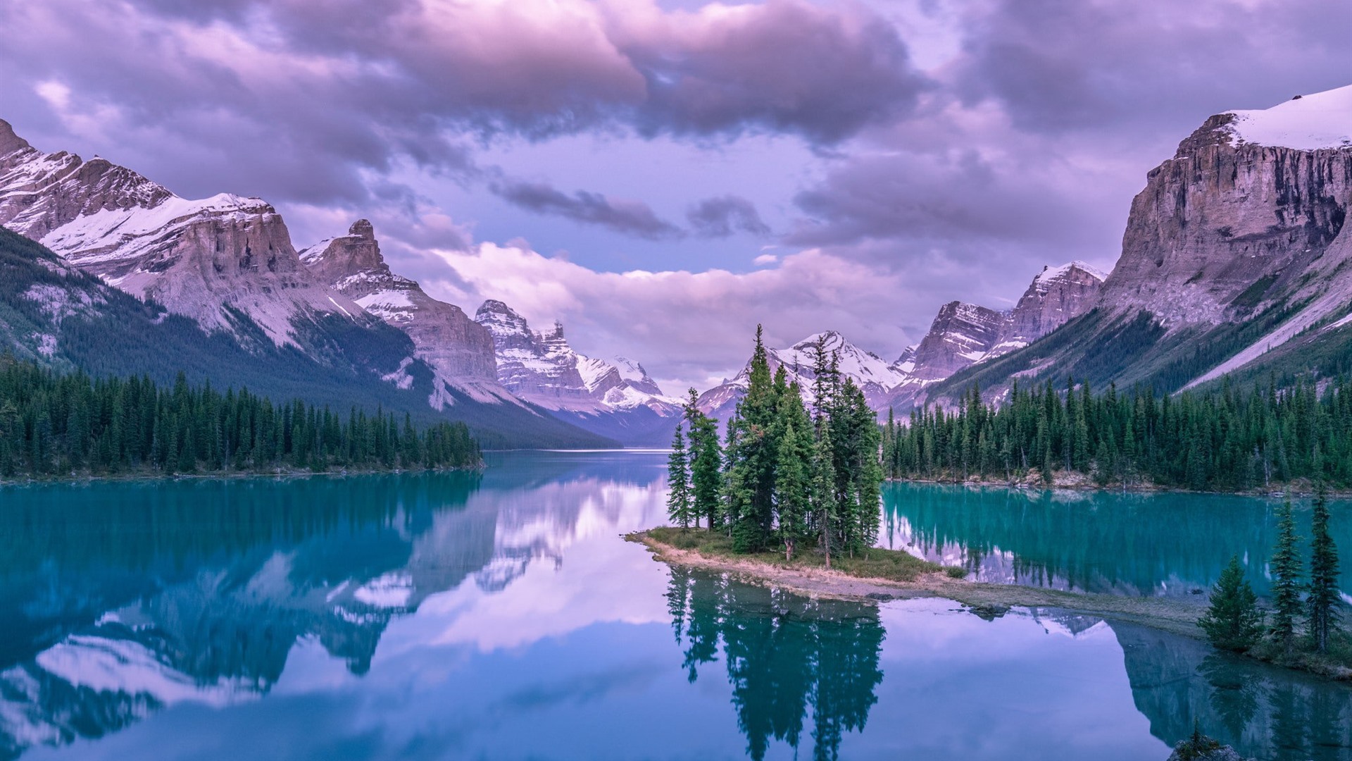 Mountains Lake Clouds Wallpapers