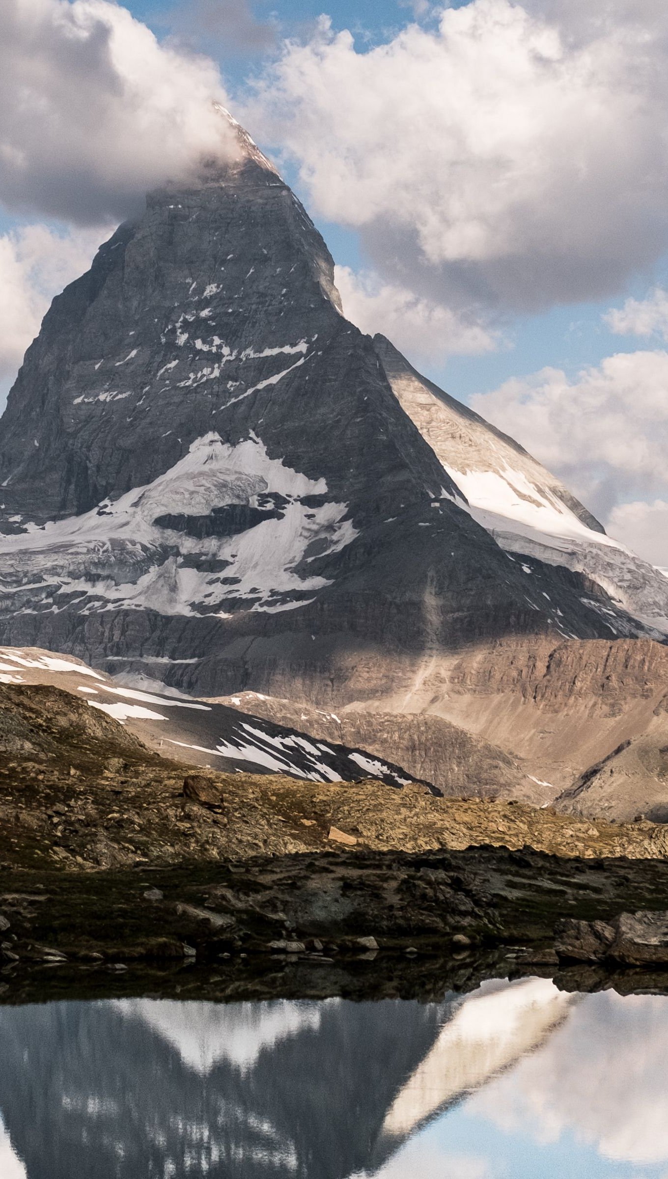 Mountains Lake Clouds Wallpapers