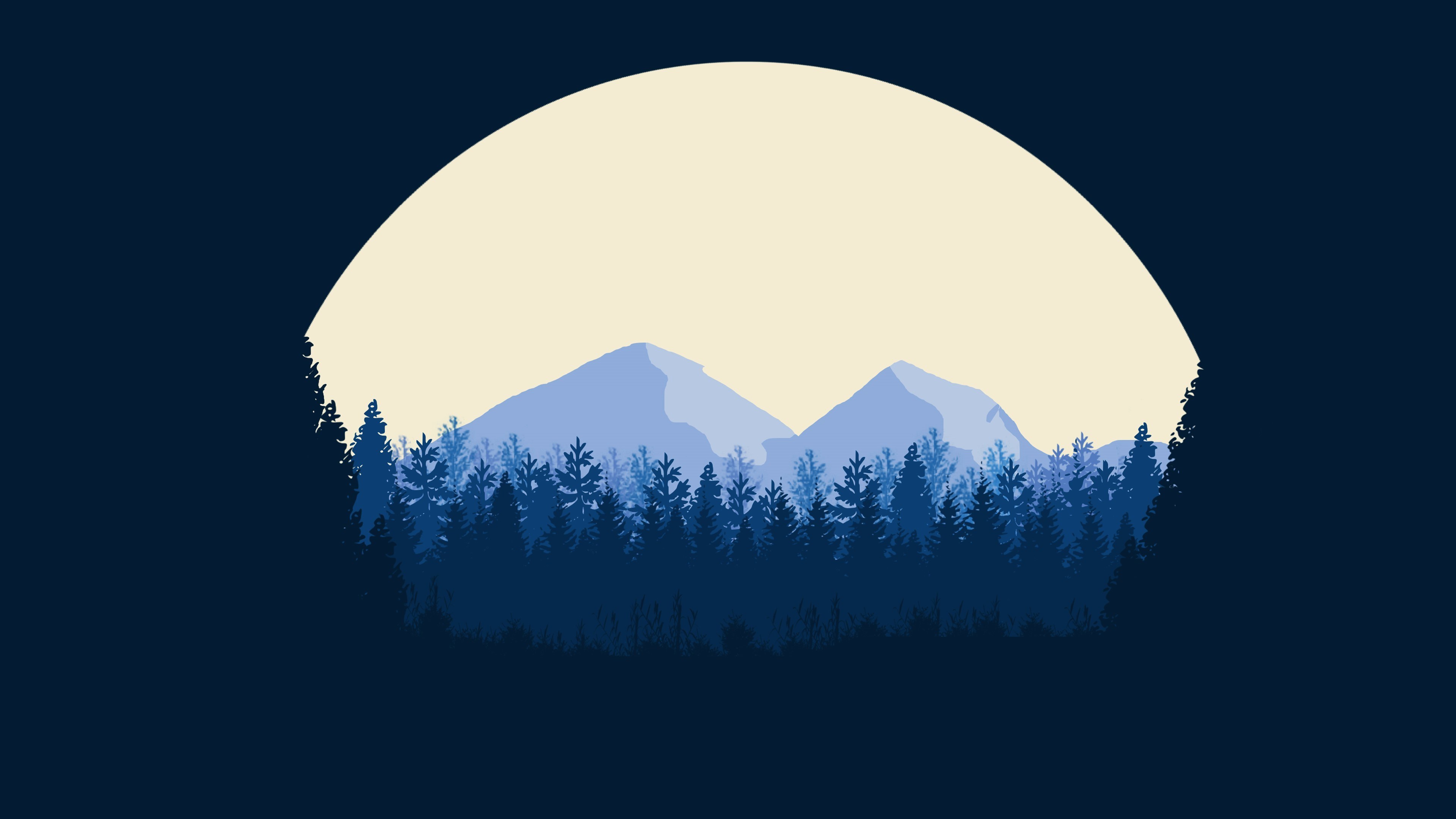 Mountains Minimal Artwork Wallpapers