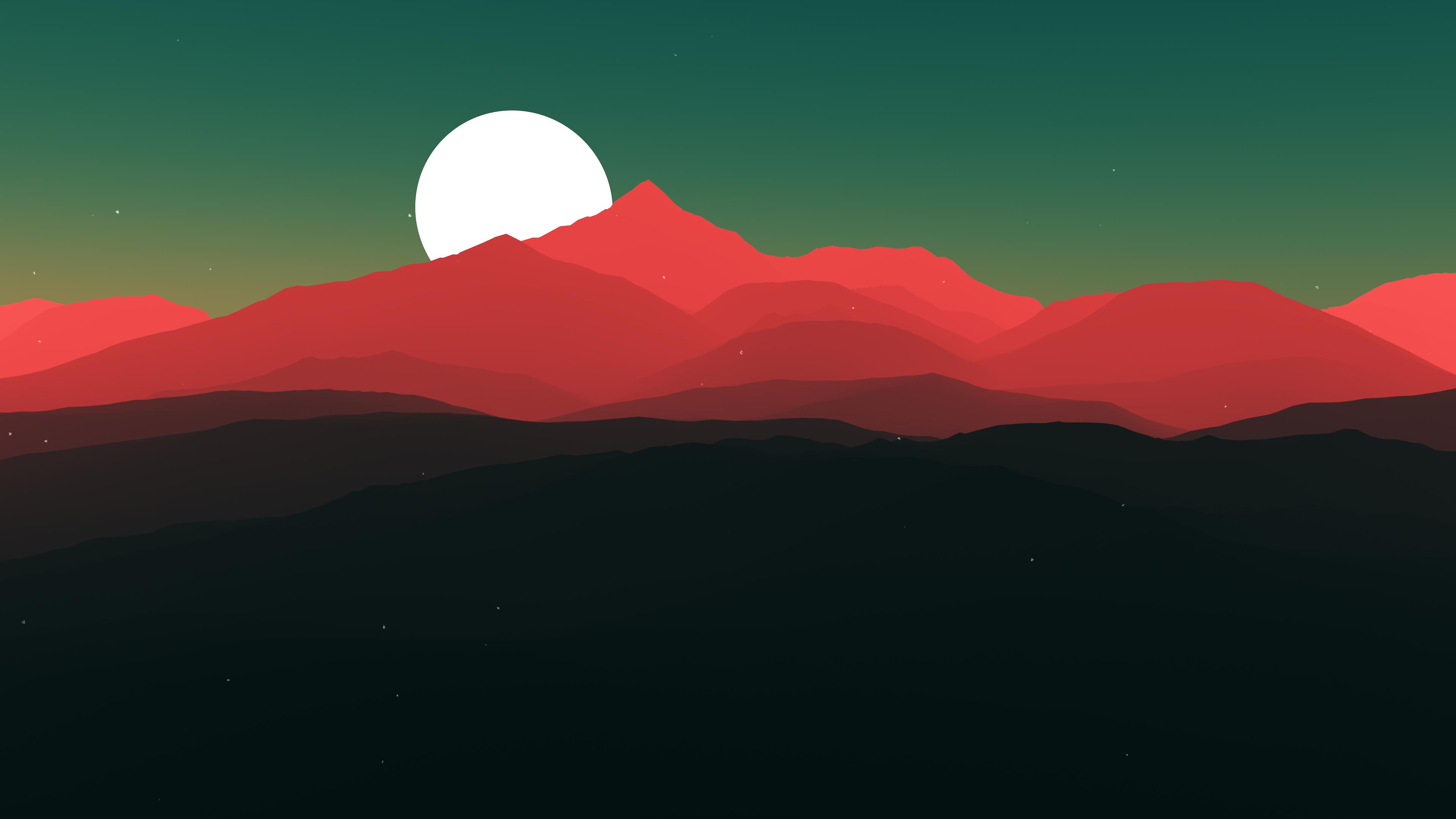 Mountains Minimal Artwork Wallpapers