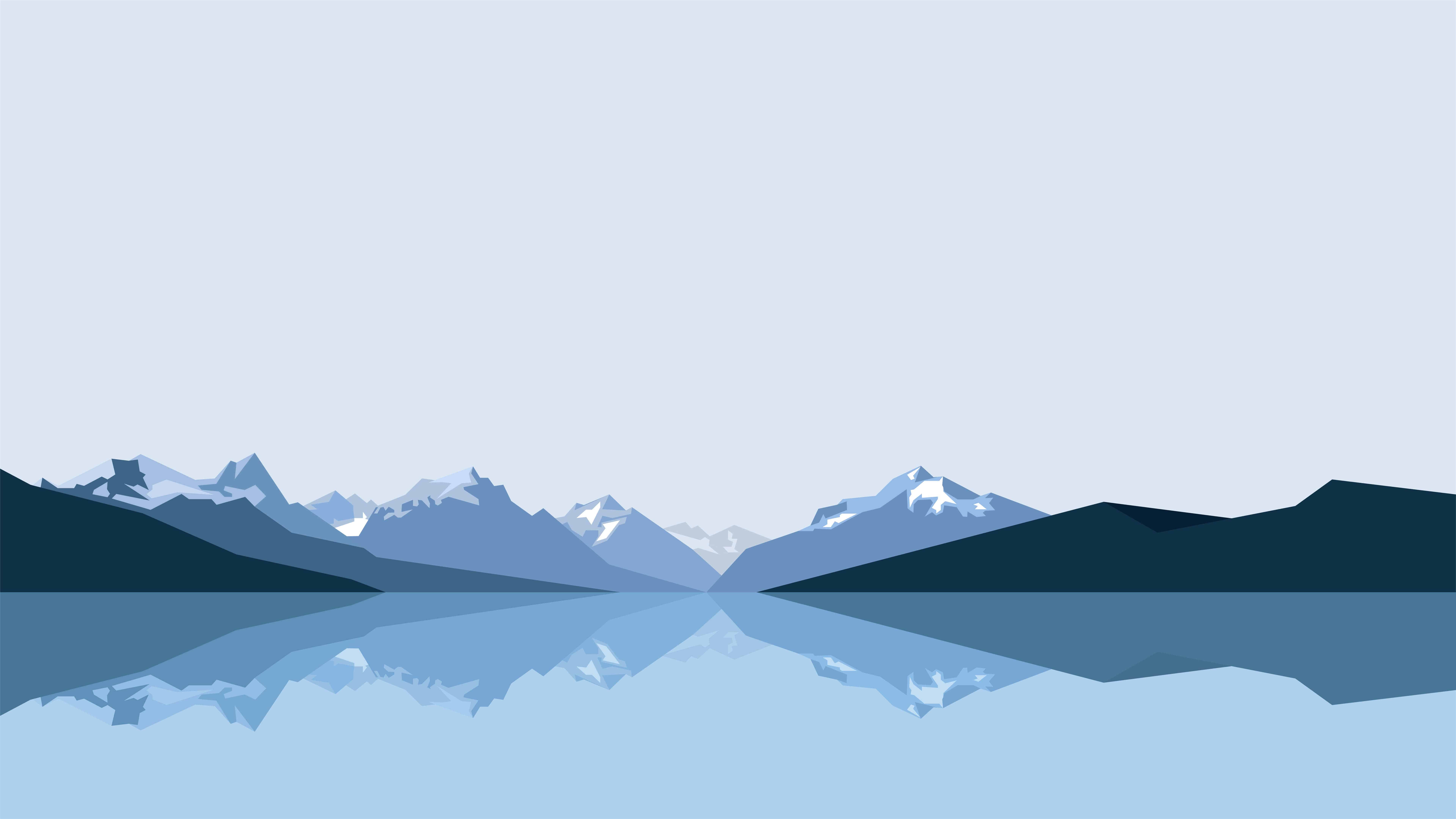 Mountains Minimal Artwork Wallpapers