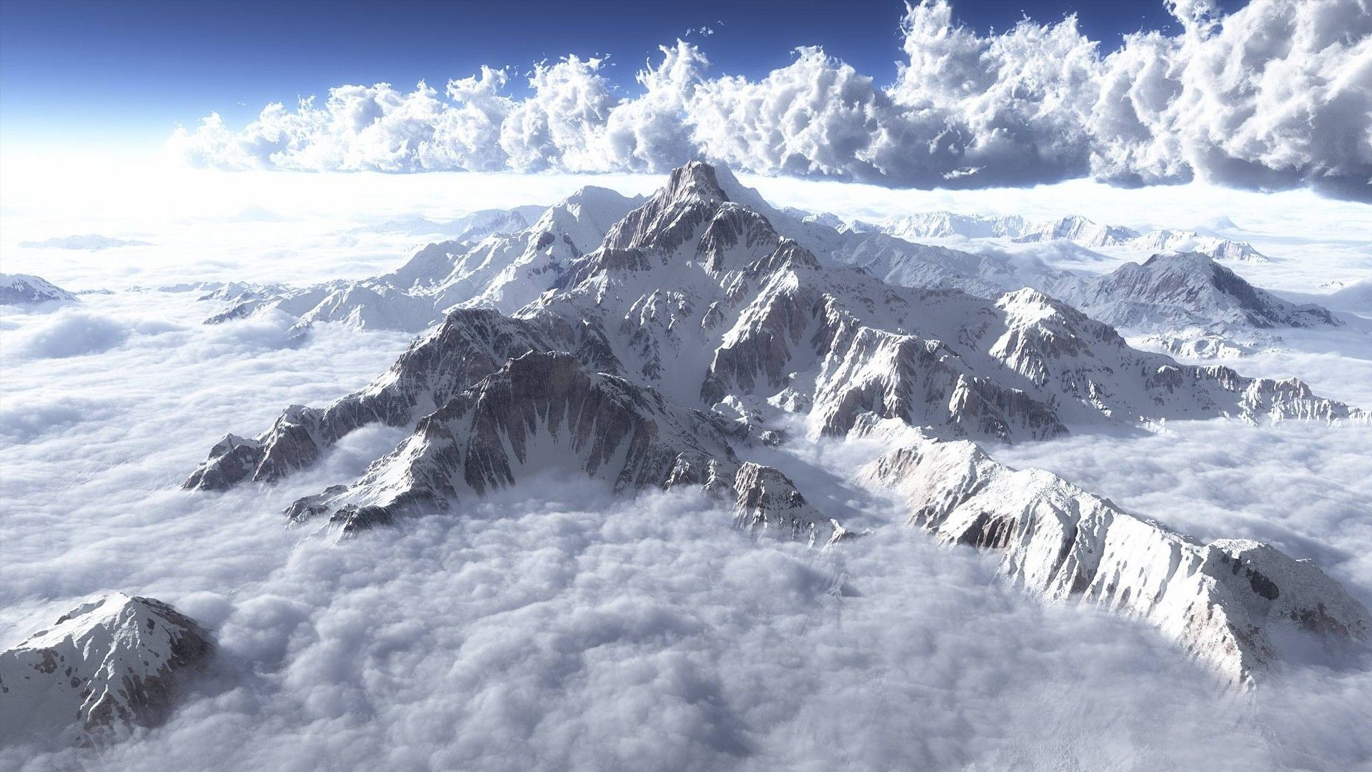 Mountains Over Cloud Wallpapers