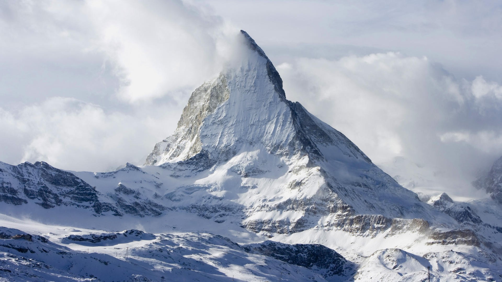 Mountains Peaks Clouds Wallpapers