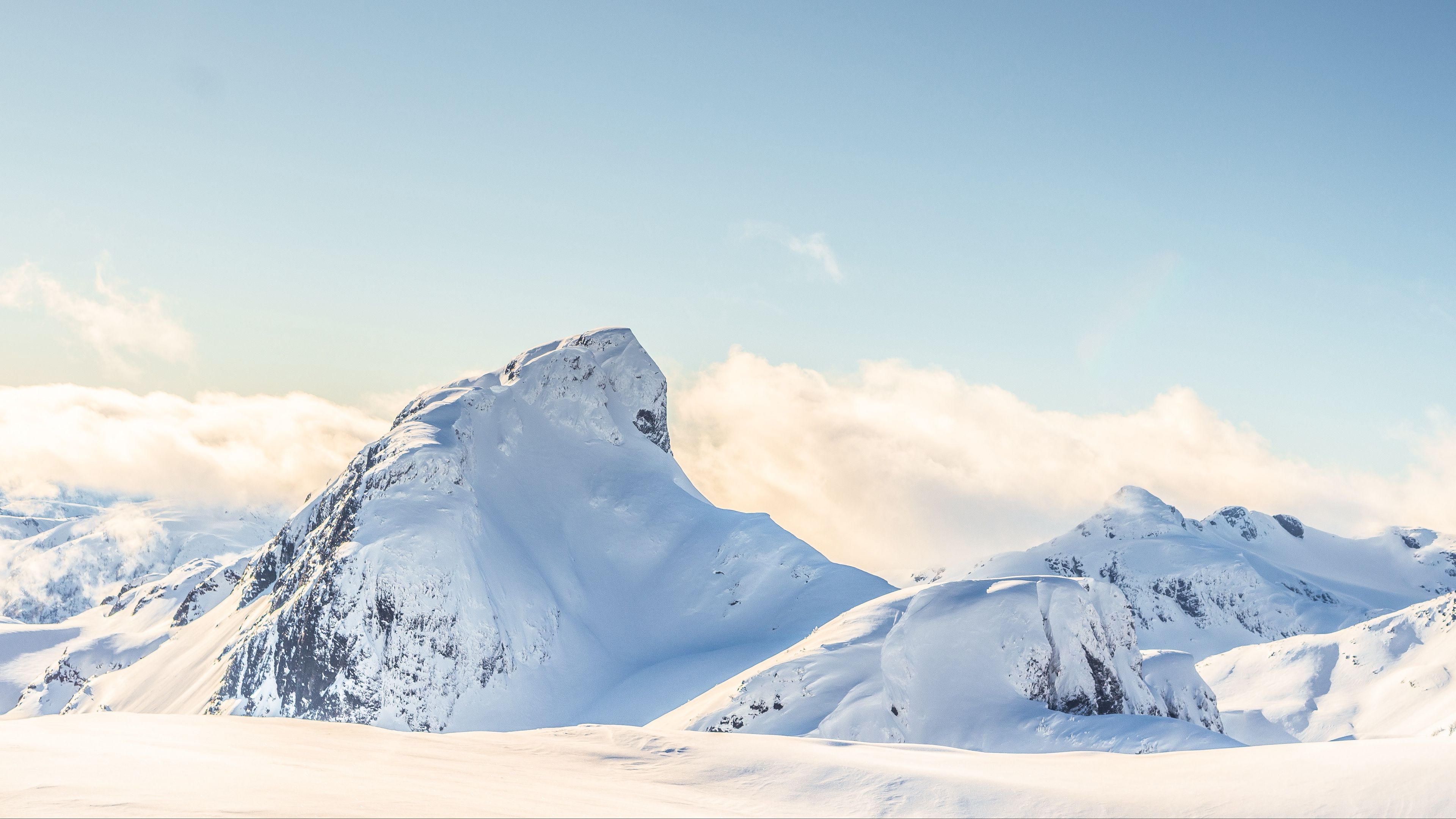 Mountains Peaks Clouds Wallpapers