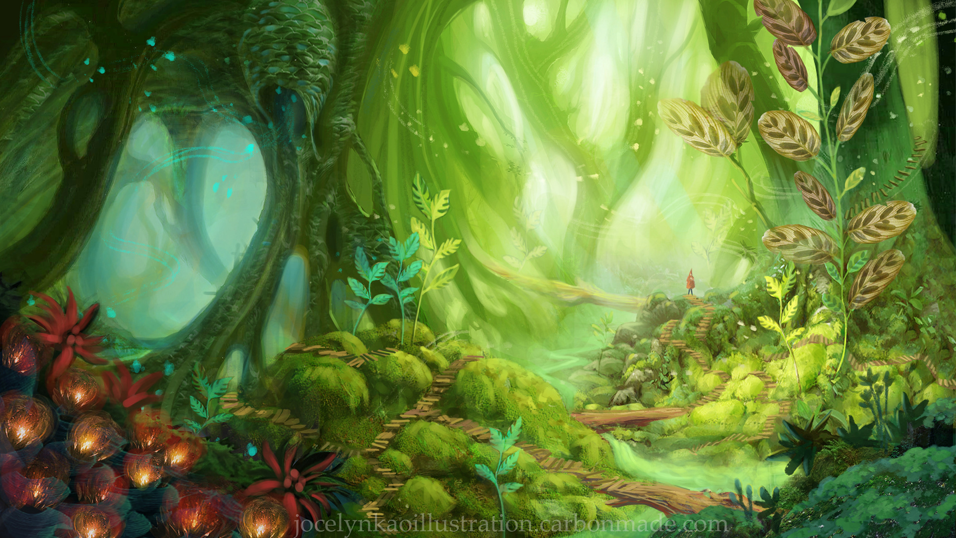 Mysterious Forest Art Wallpapers