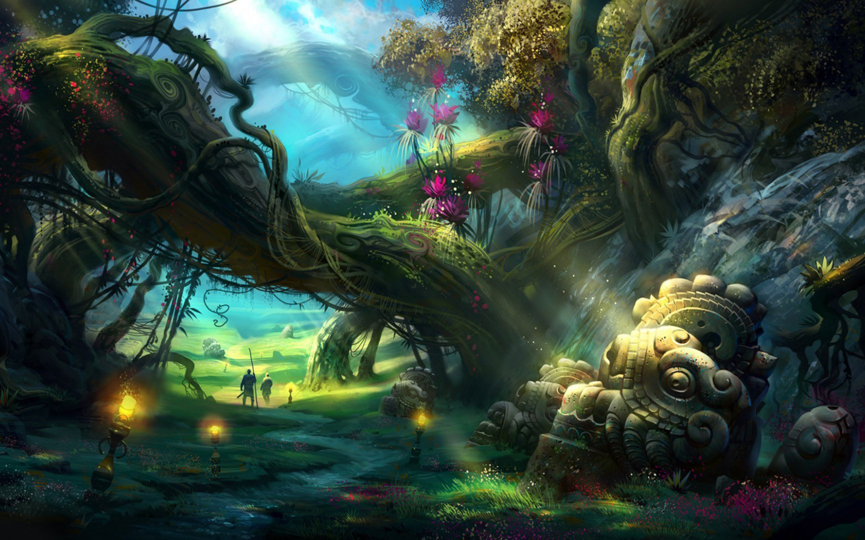 Mysterious Forest Art Wallpapers