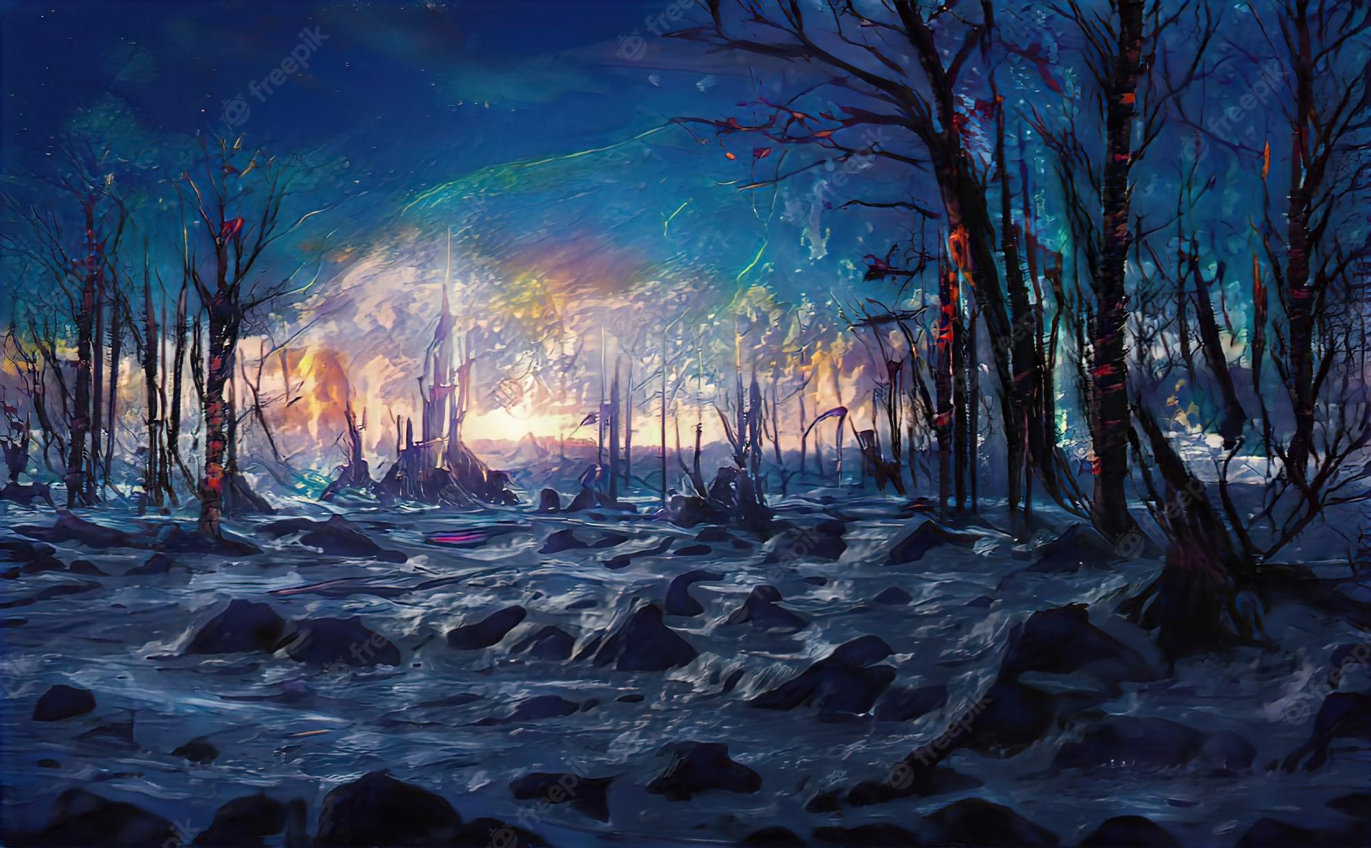 Mysterious Forest Art Wallpapers