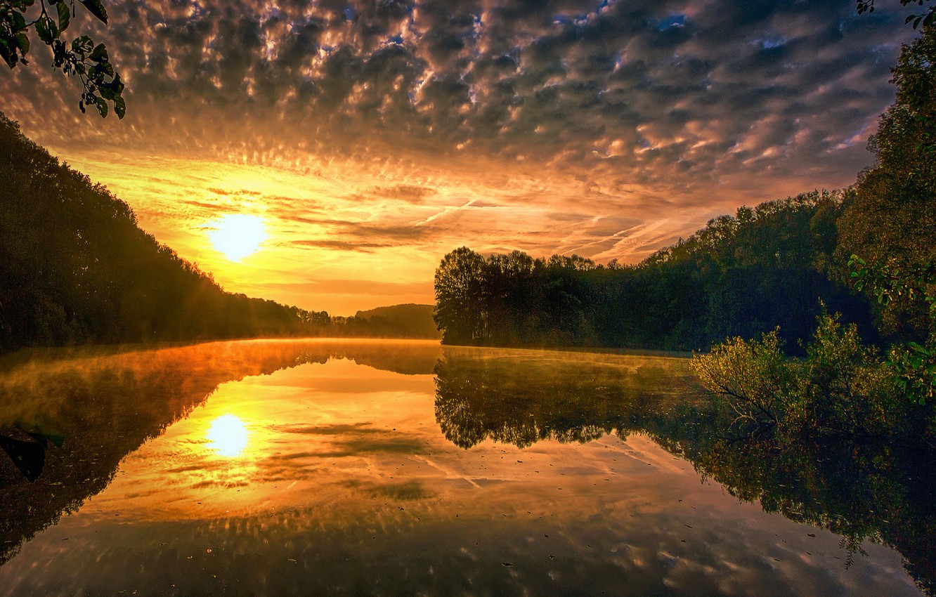 Nature Lake Reflection On River Wallpapers