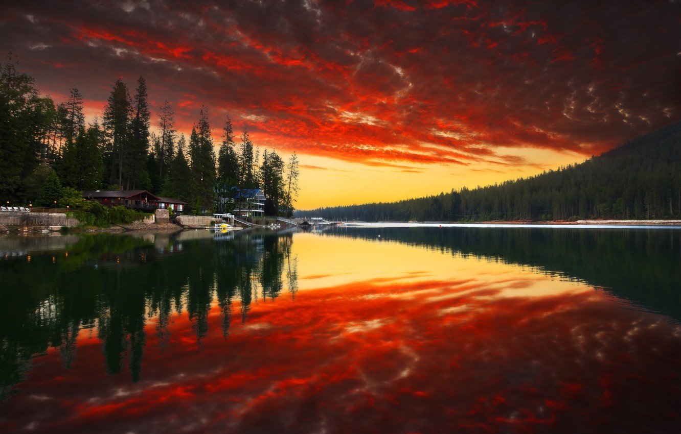 Nature Lake Reflection On River Wallpapers