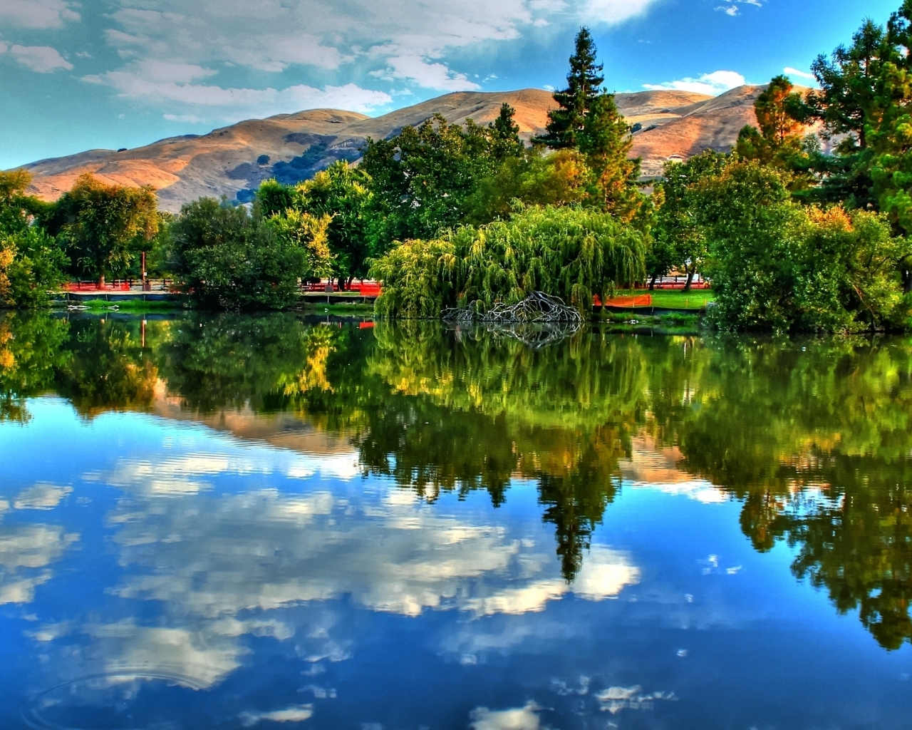 Nature Lake Reflection On River Wallpapers