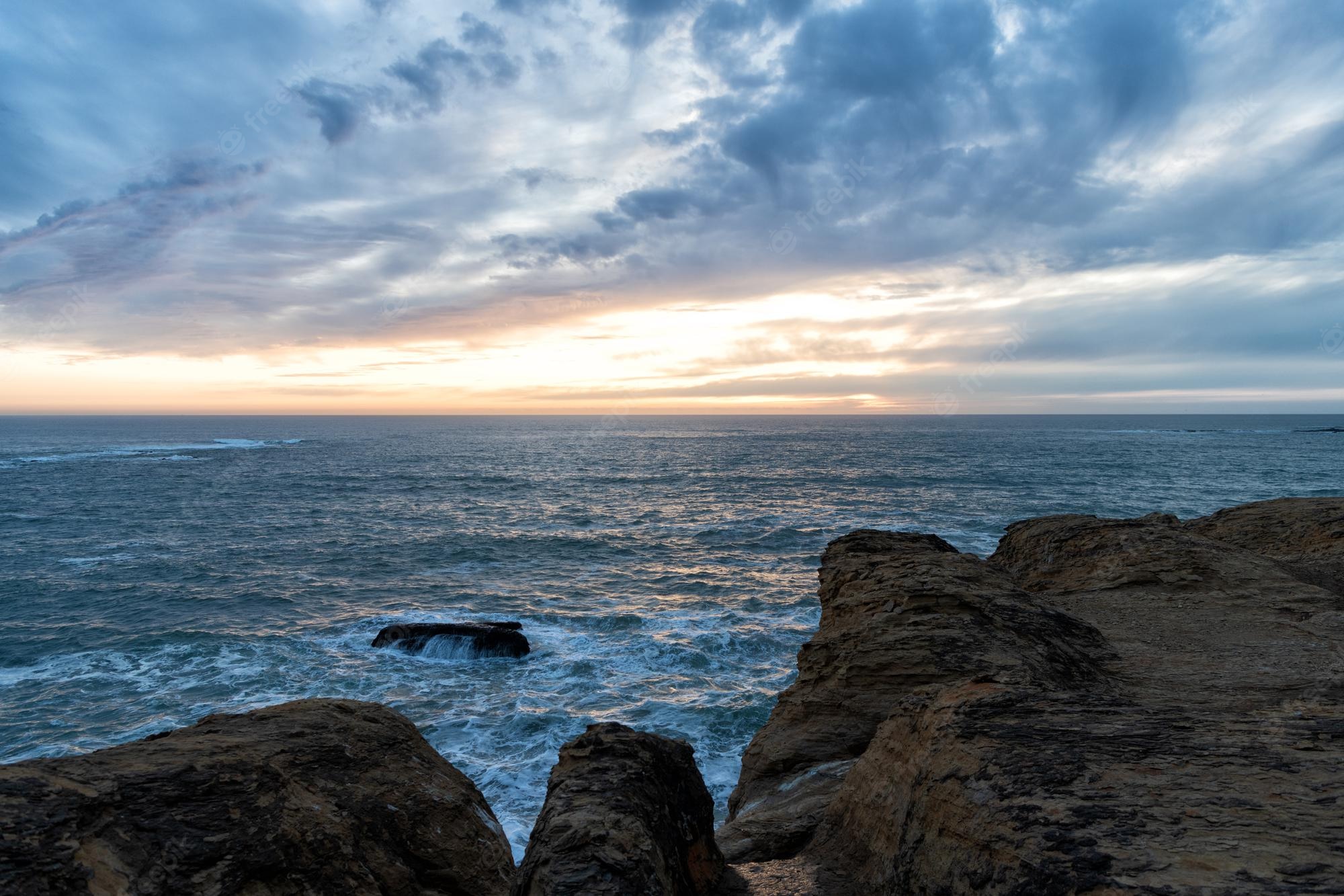 Nature Water Beach Rock Beautiful Sky Wallpapers