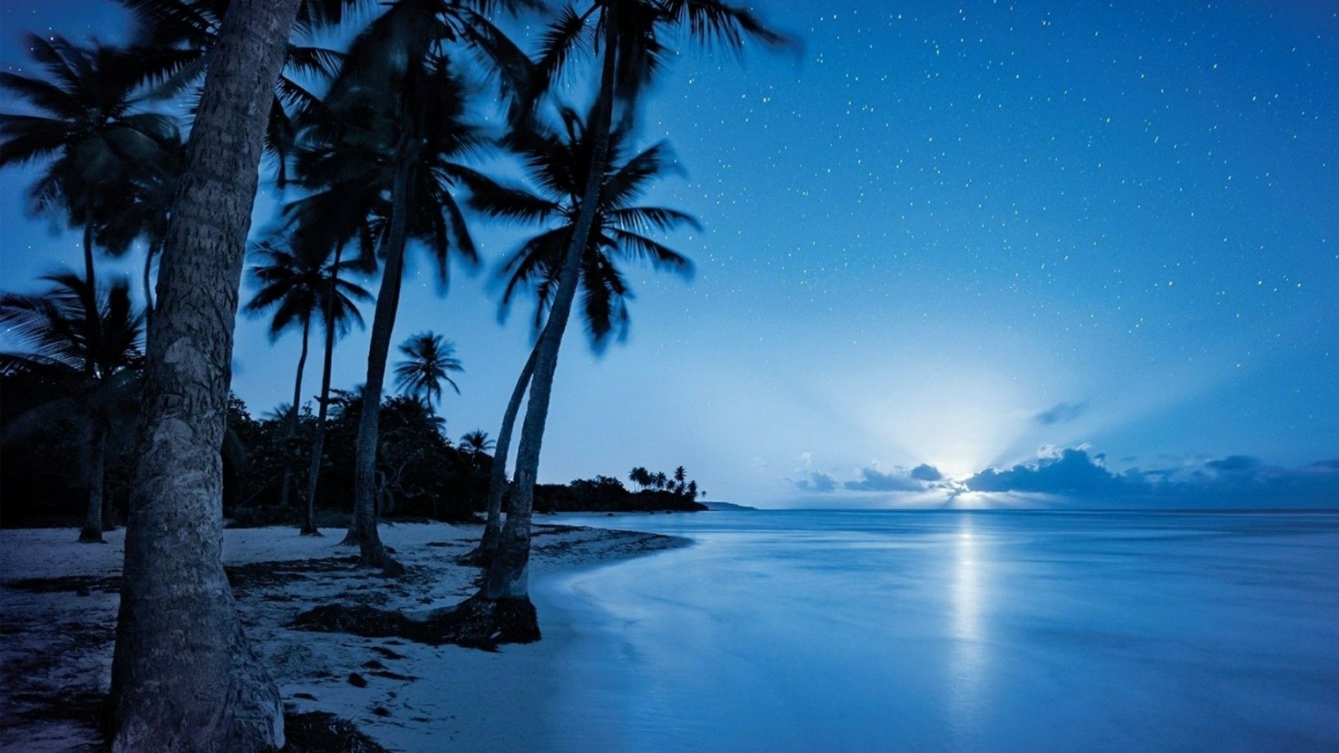 Night At Beach 4K Wallpapers