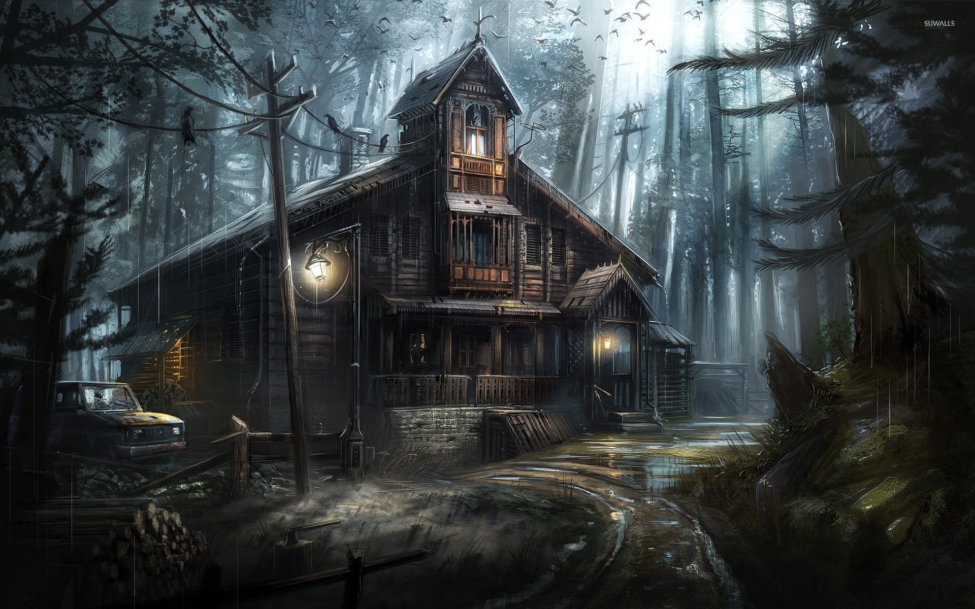 Old House In Forest Wallpapers