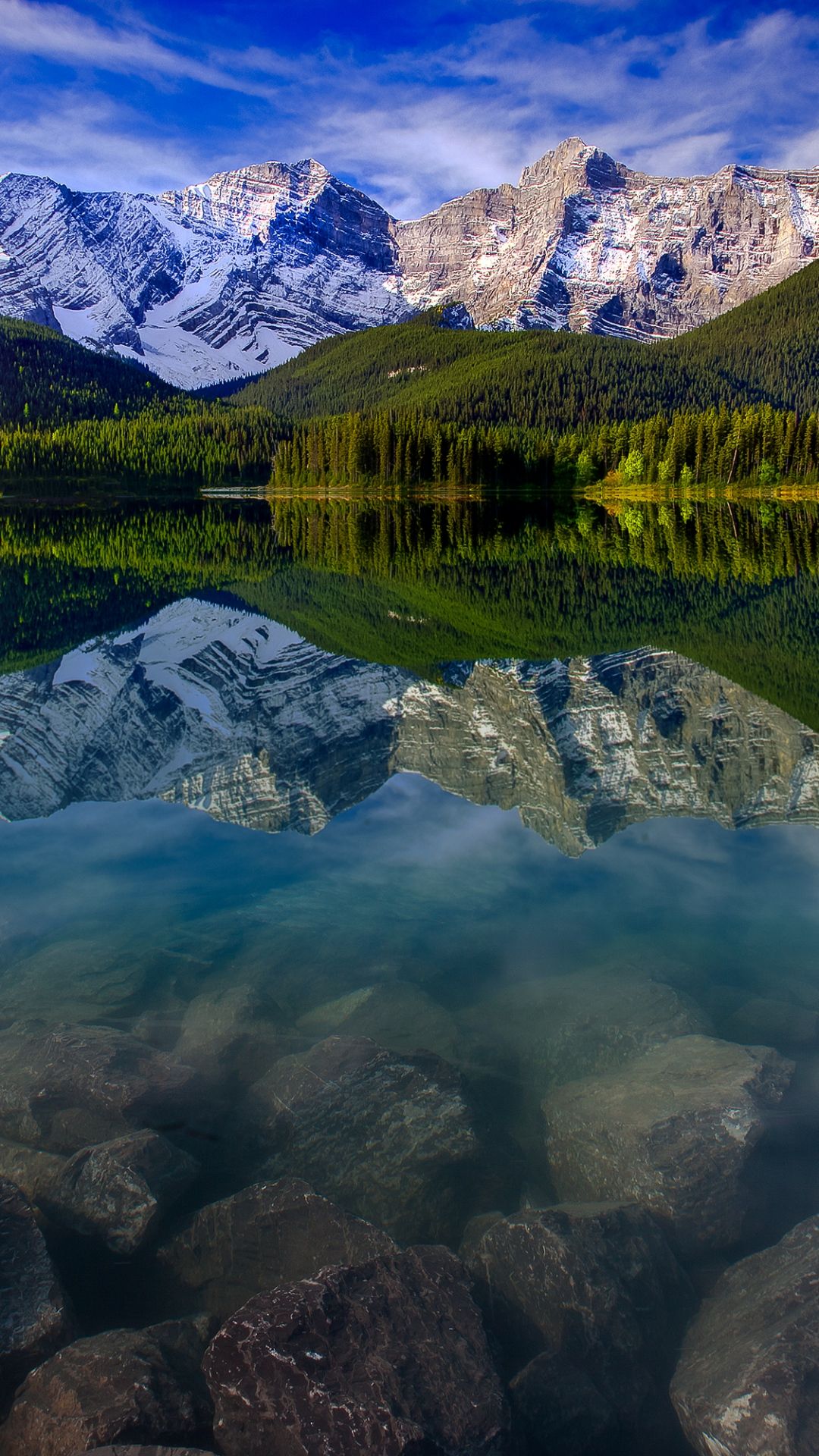 Ontario Mountains Reflection Lake Wallpapers