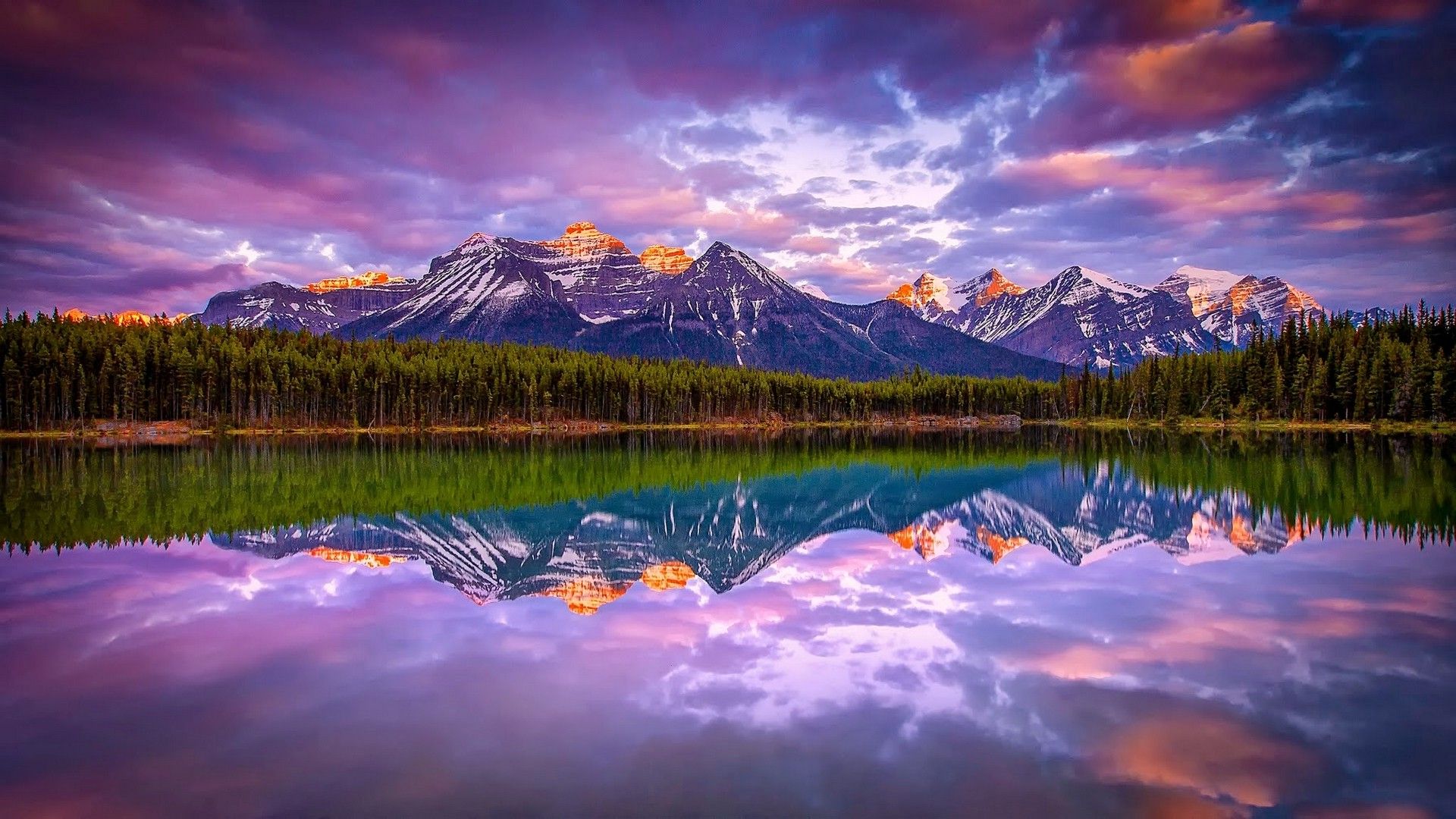 Ontario Mountains Reflection Lake Wallpapers