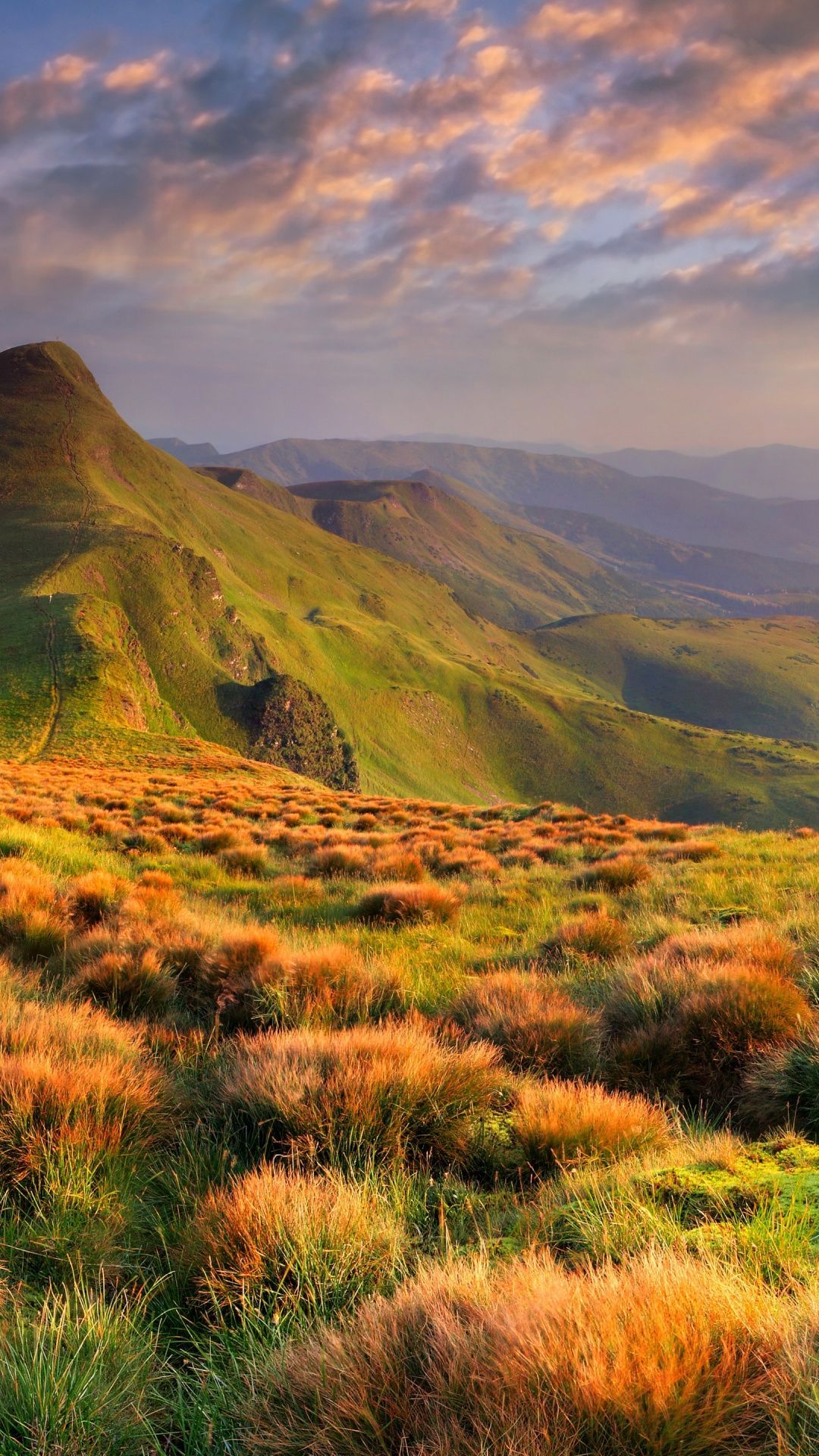 Orange Cloud In Countryside Wallpapers