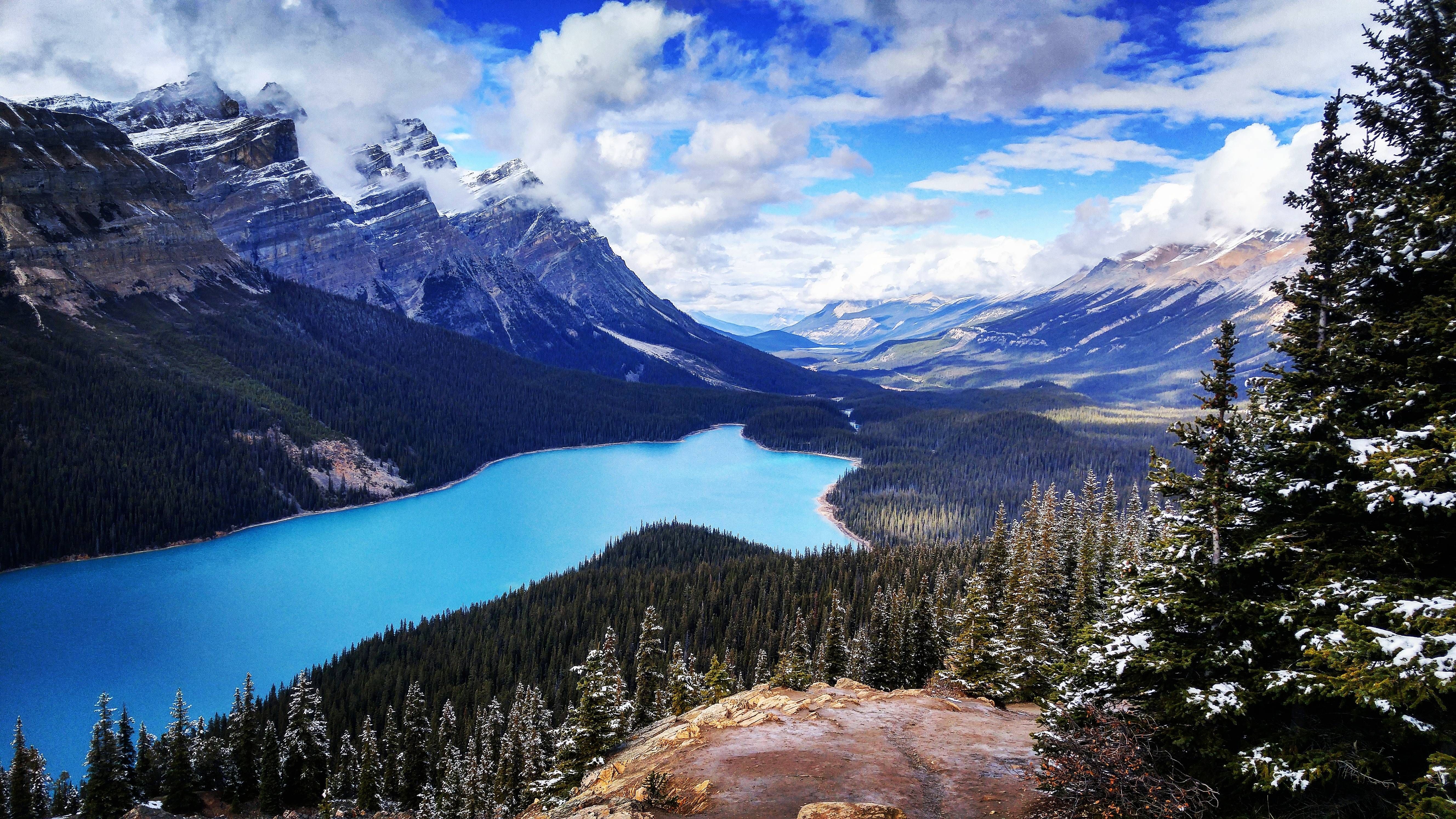 Peyto Lake Canada Mountains Wallpapers