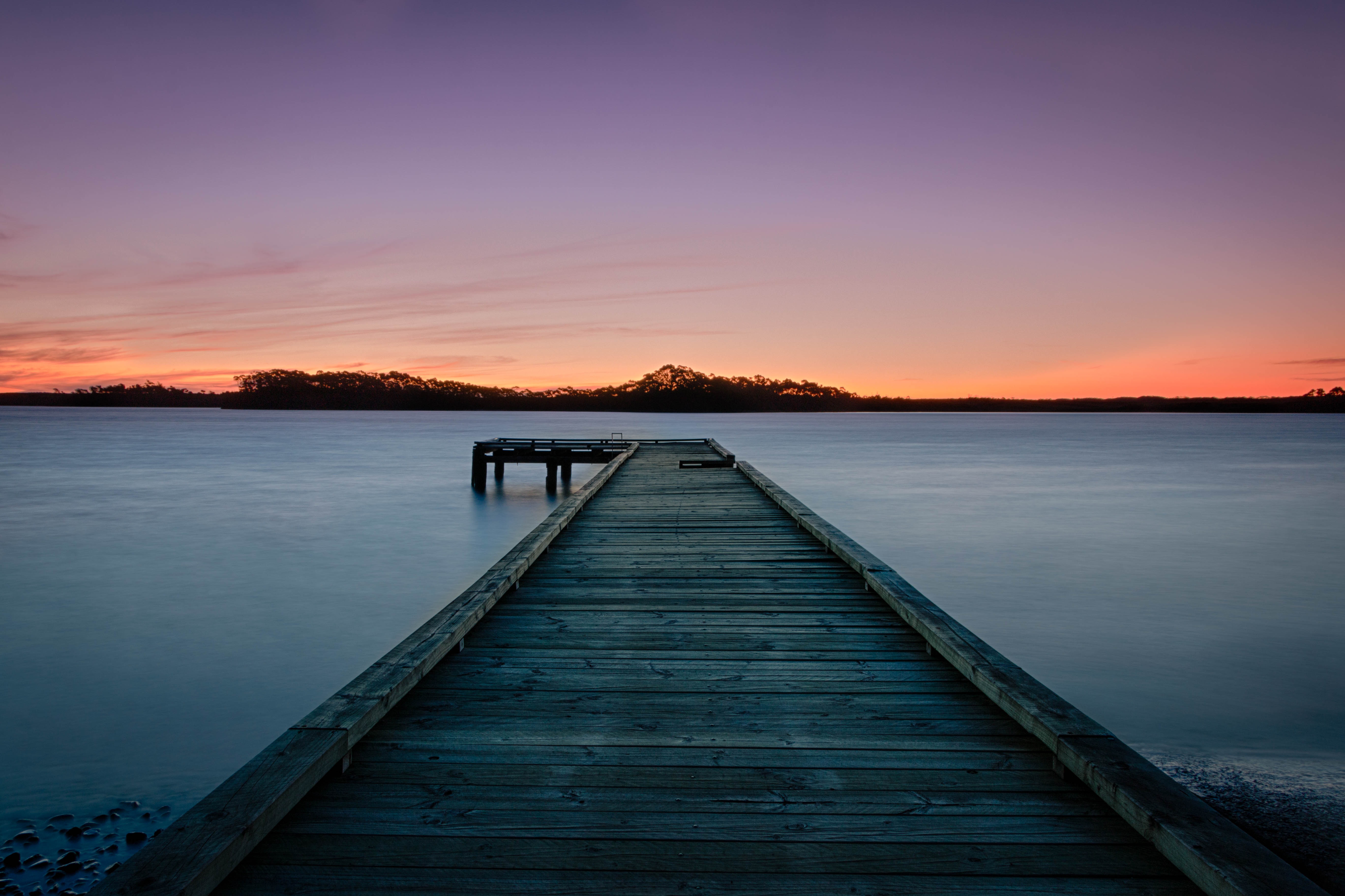 Pier 4K Sunset Wallpapers