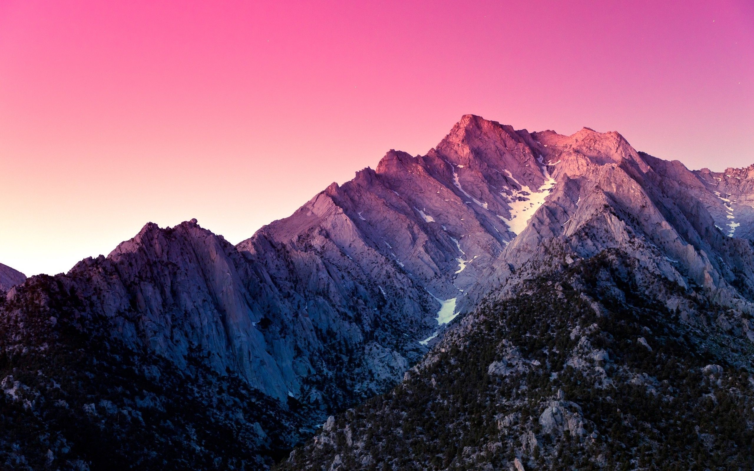 Purple Blu Sky And Mountains Rock Wallpapers