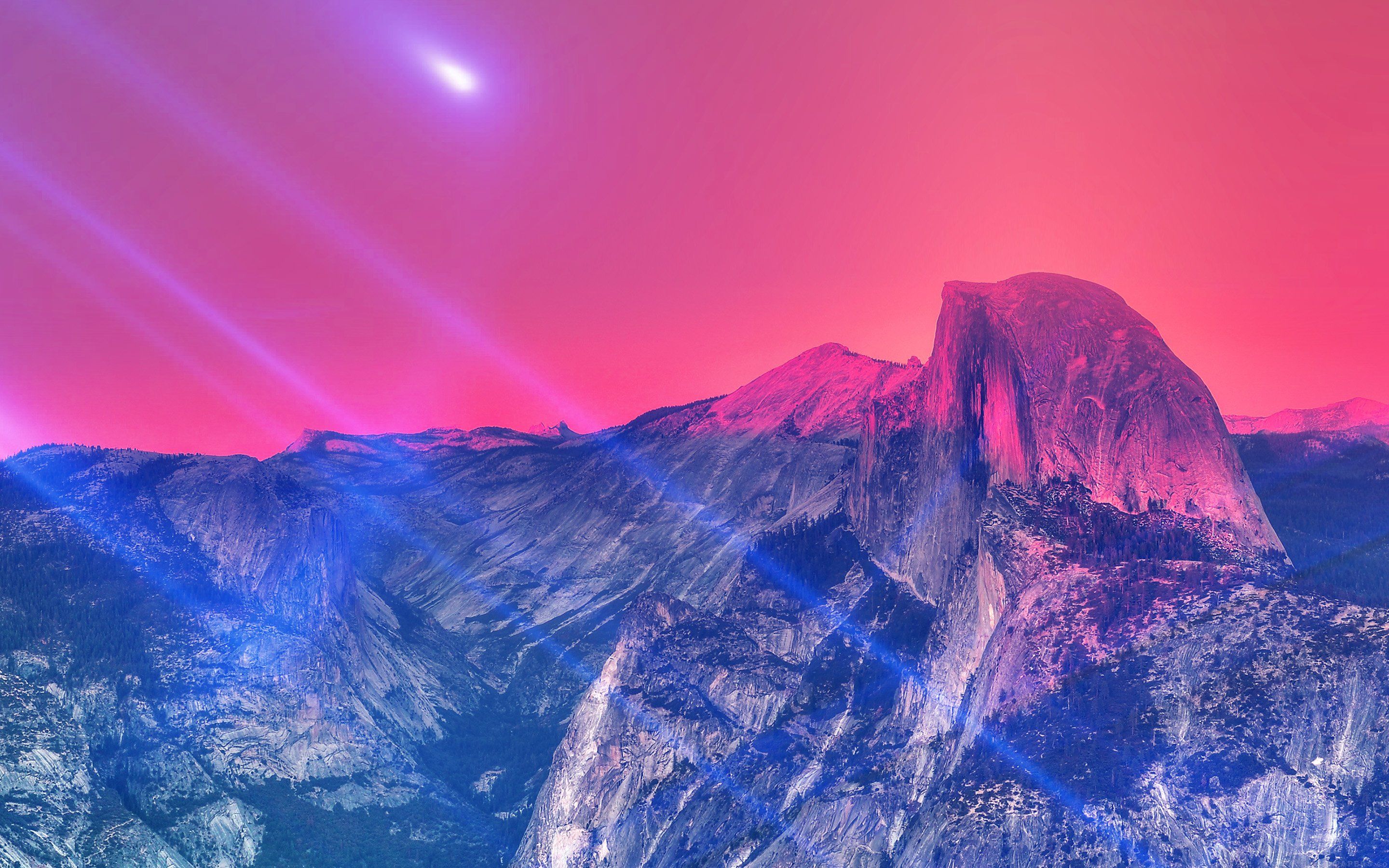 Purple Blu Sky And Mountains Rock Wallpapers