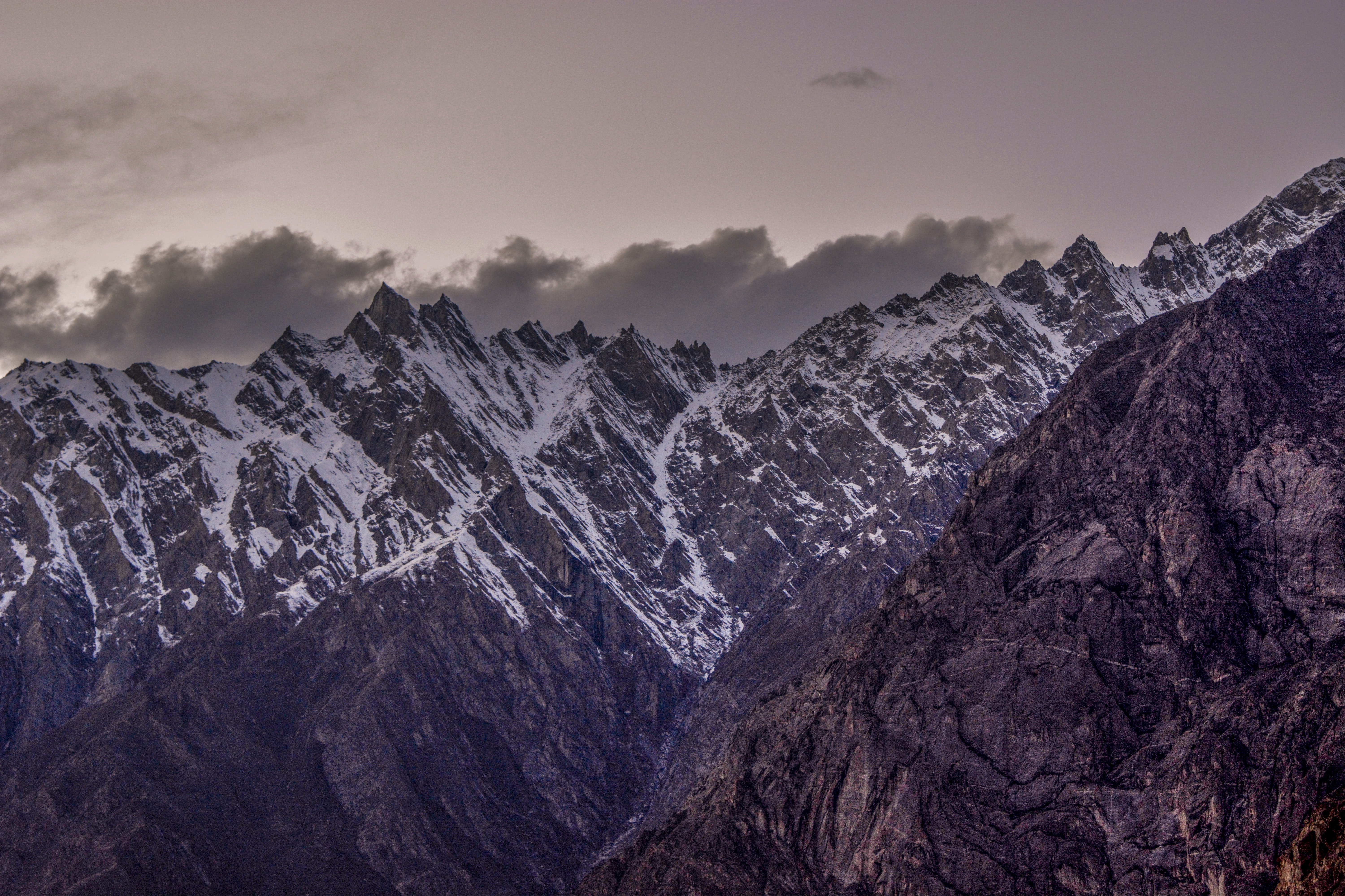 Purple Blu Sky And Mountains Rock Wallpapers