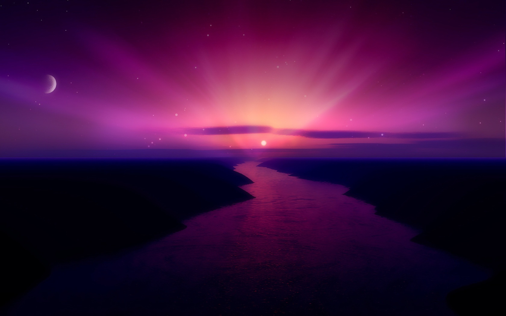 Purple Cool Sunrise Wallpapers