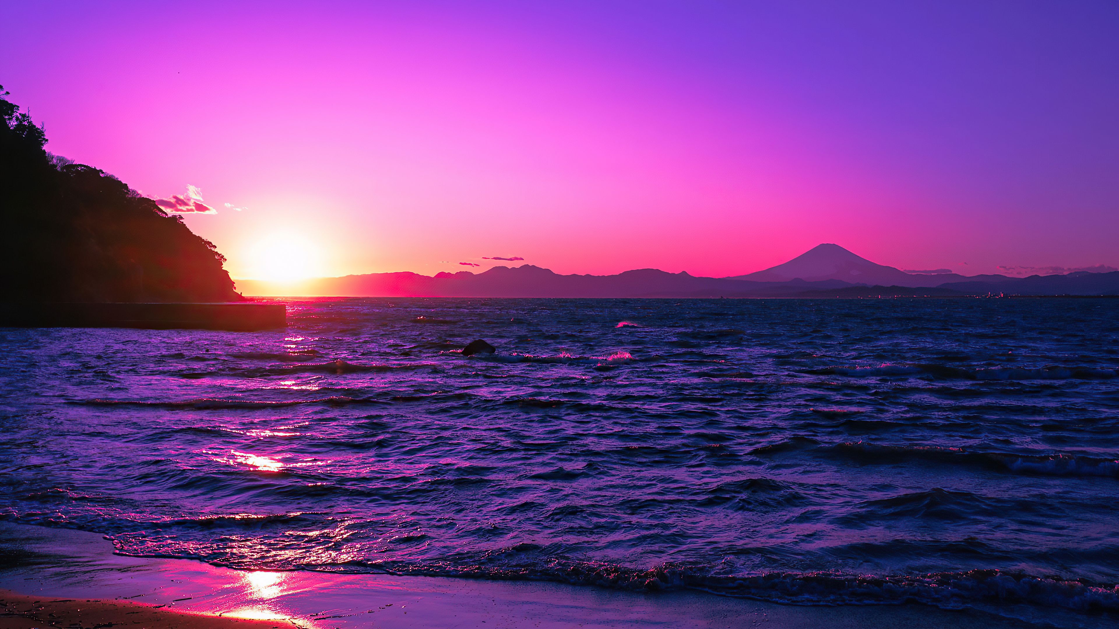 Purple Cool Sunrise Wallpapers