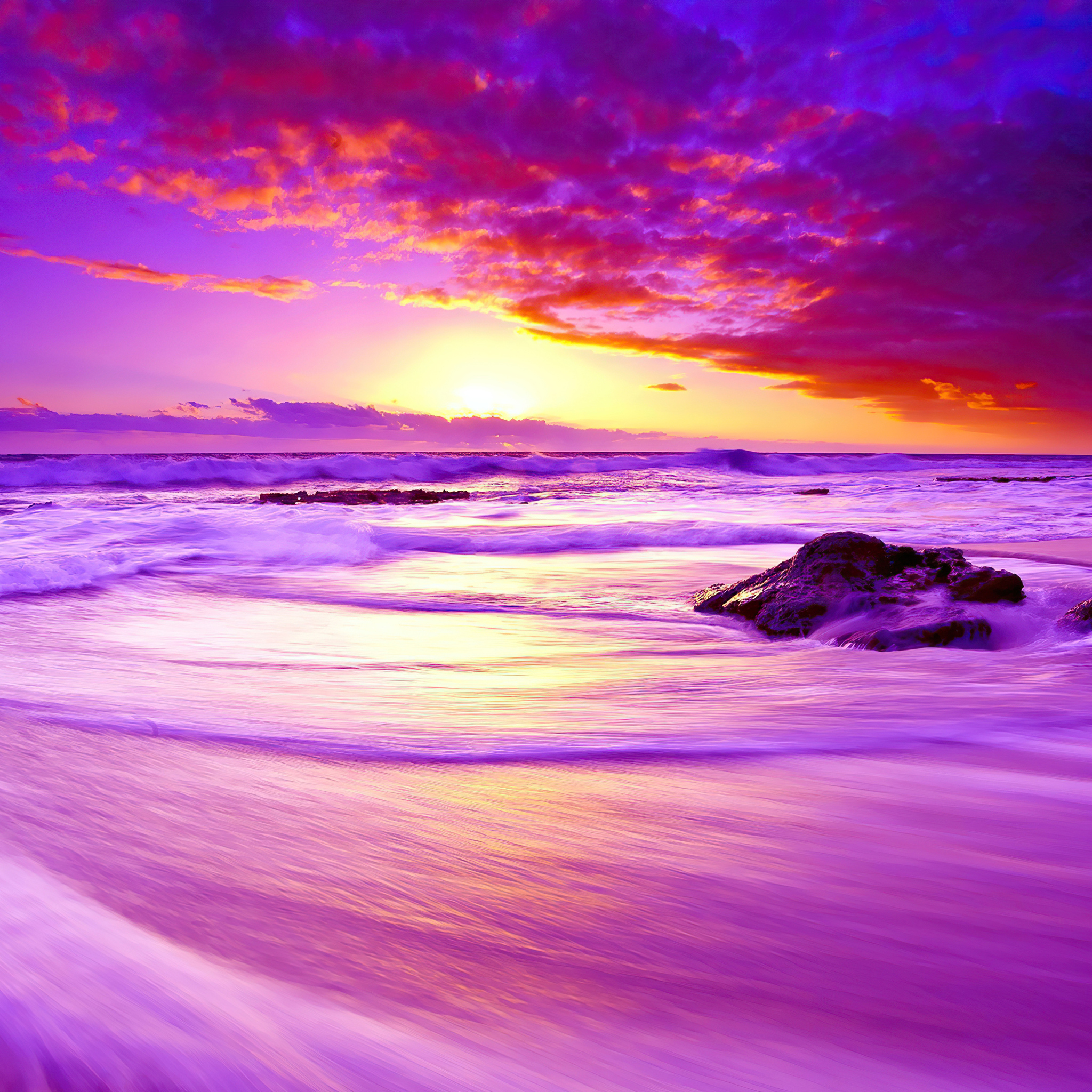 Purple Cool Sunrise Wallpapers