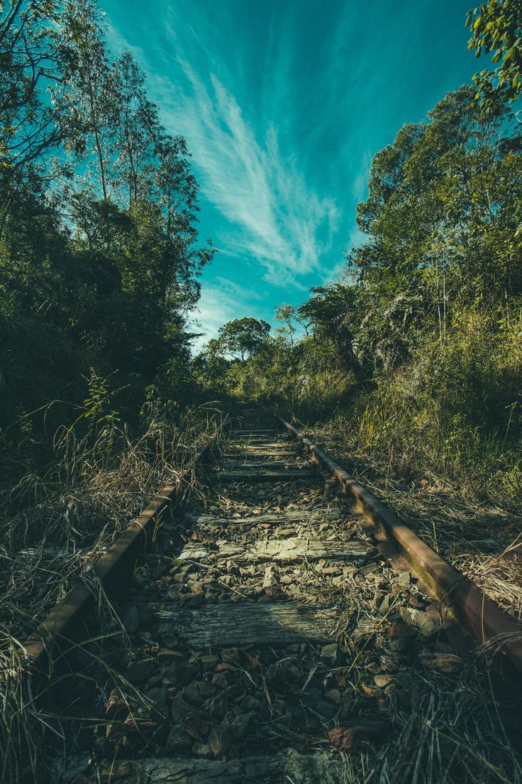 Railroad At Sunset Wallpapers