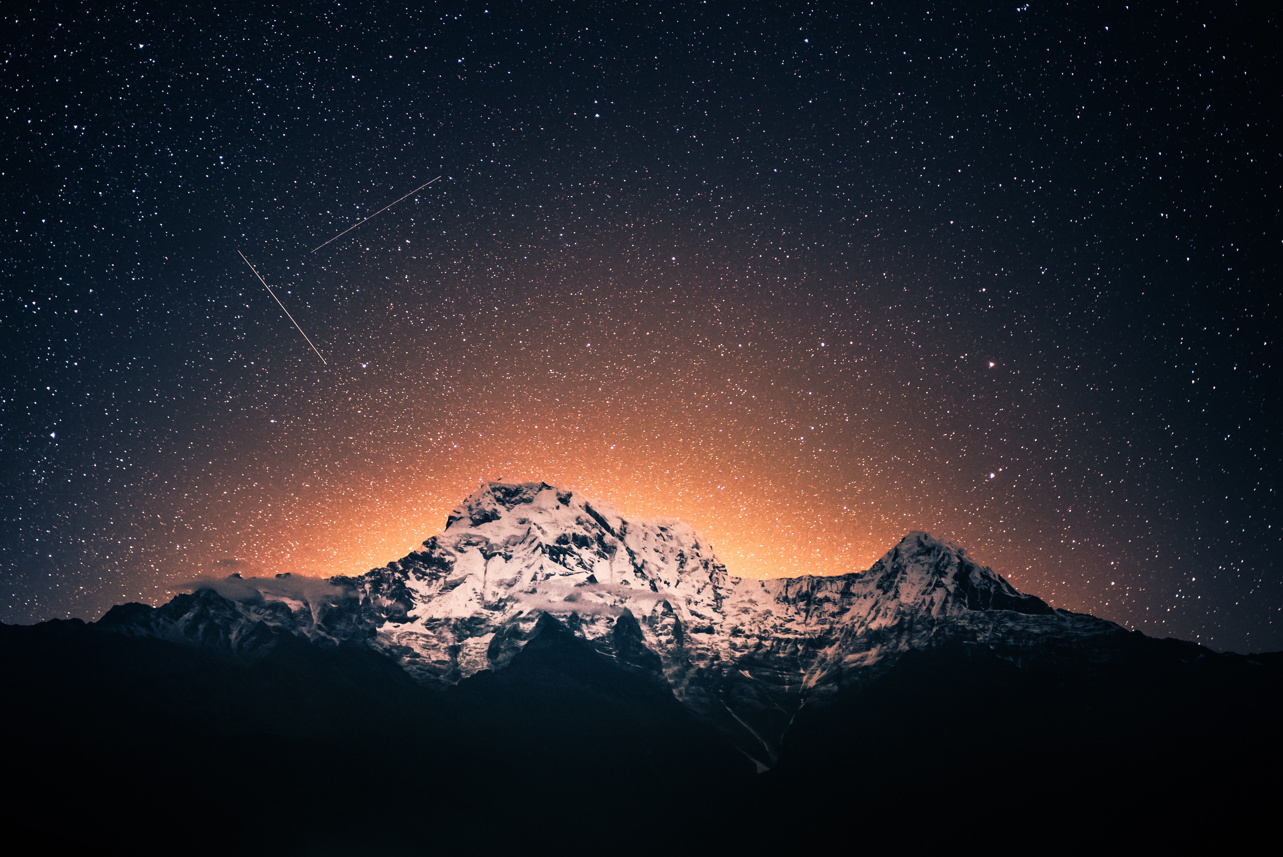 Raining Stars In The Mountains Wallpapers