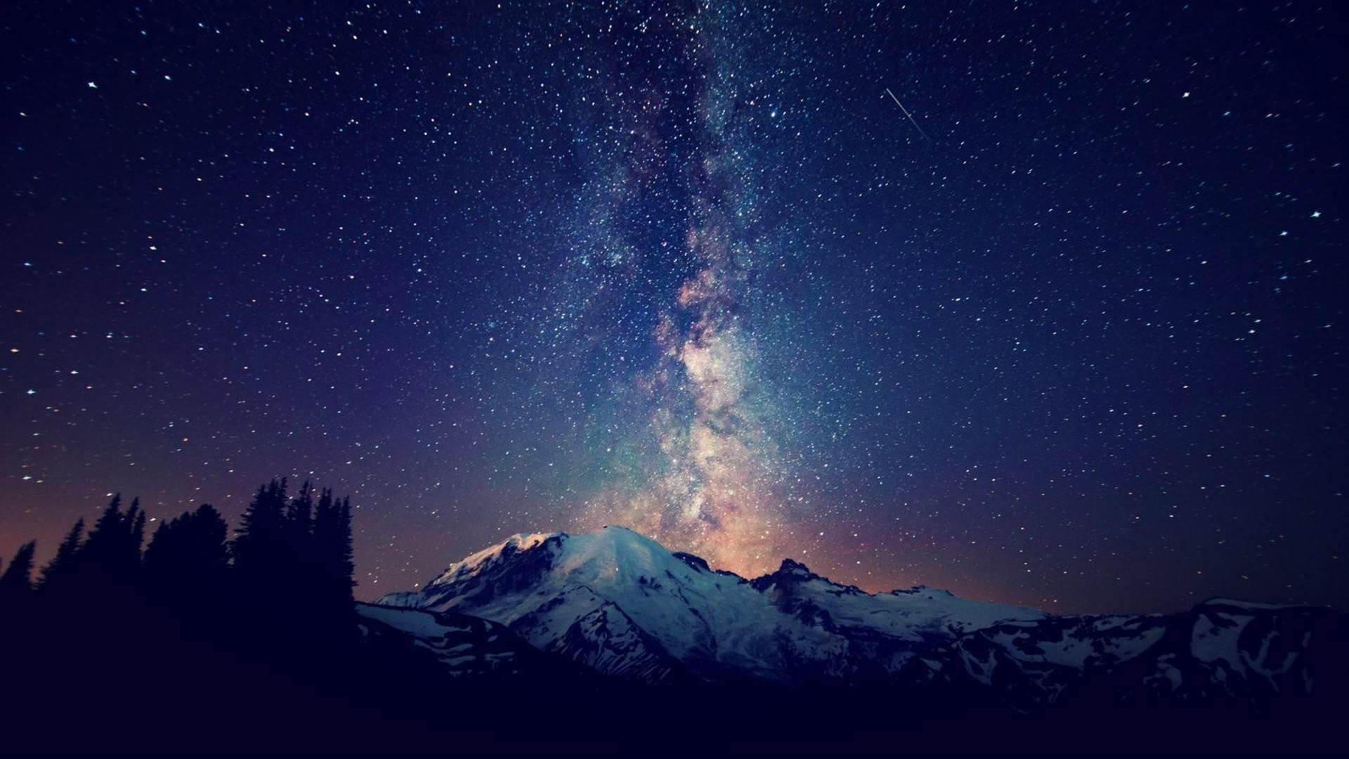 Raining Stars In The Mountains Wallpapers