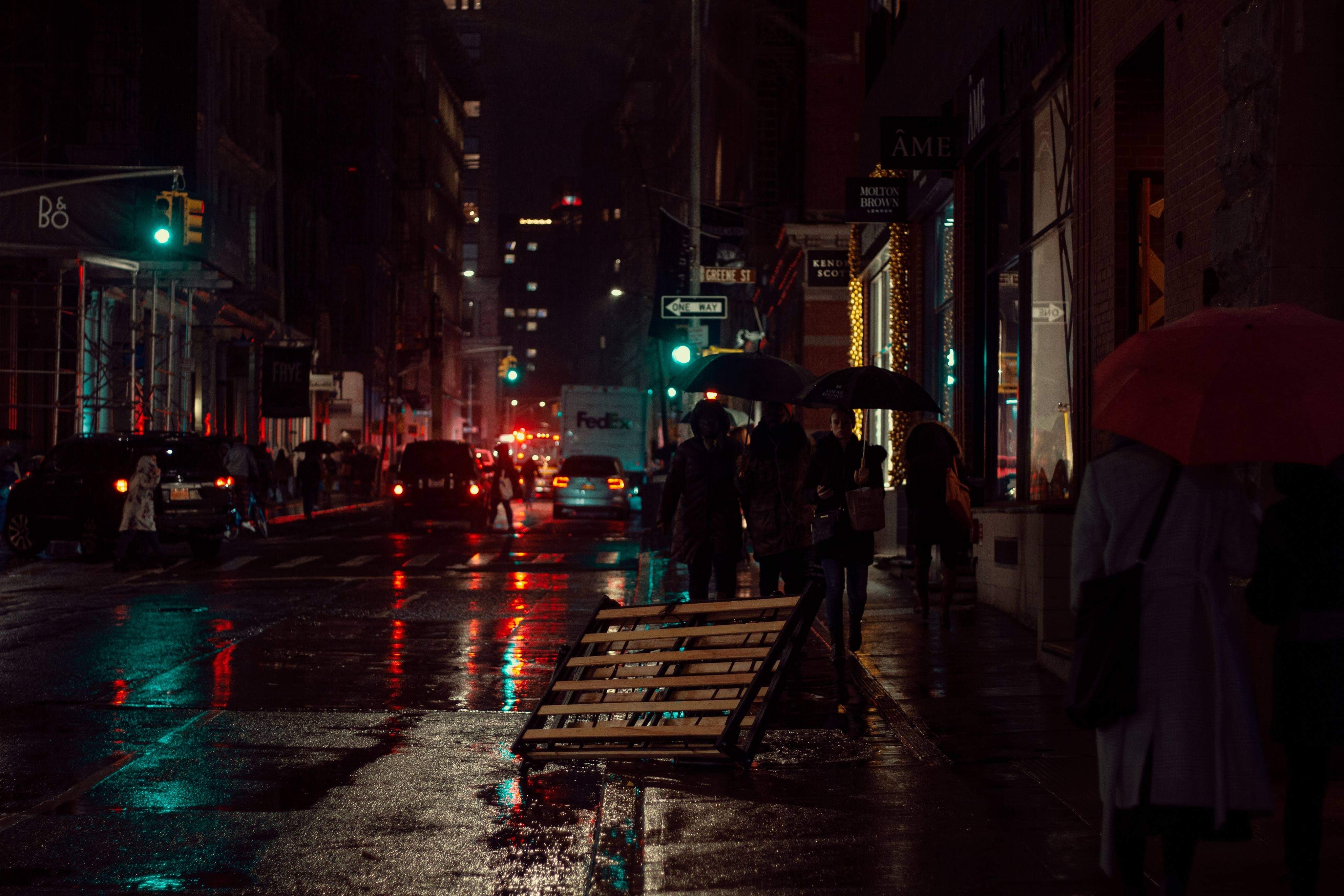 Rainy Dark Night Wallpapers