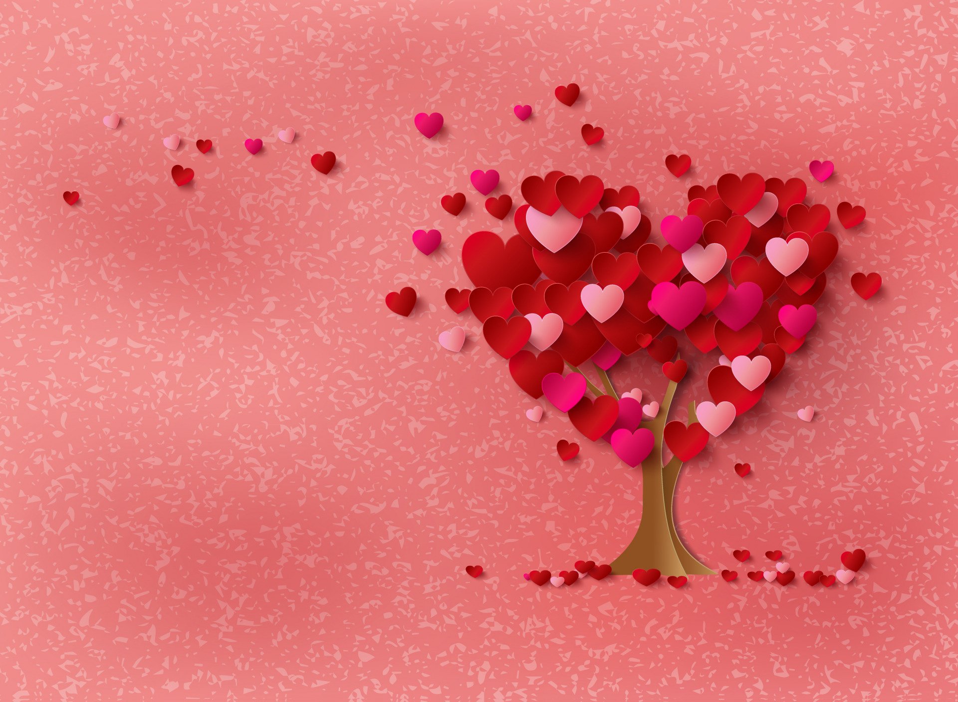 Red Heart Tree Wallpapers