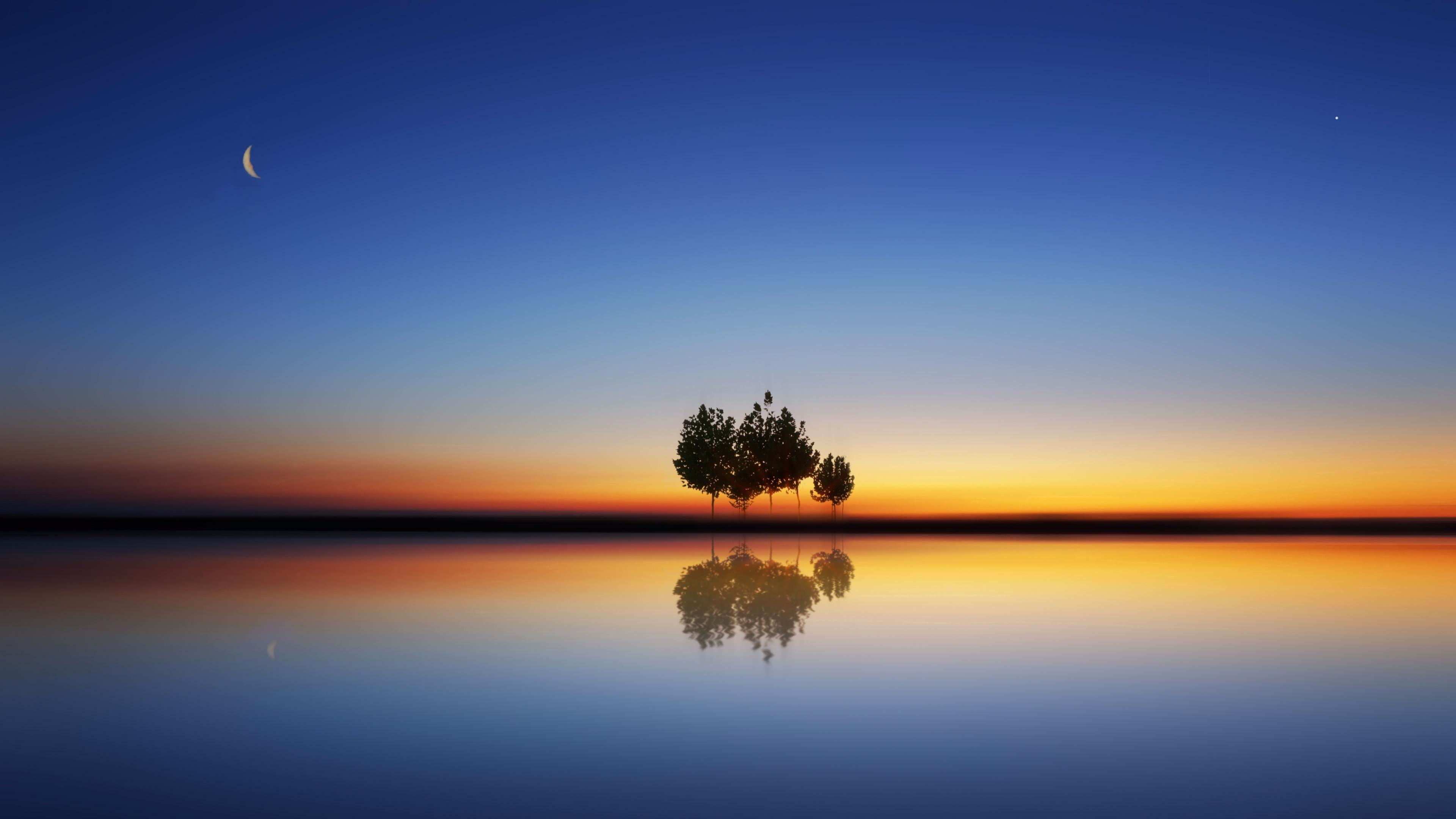 Reflection Of Sunset On Water Wallpapers