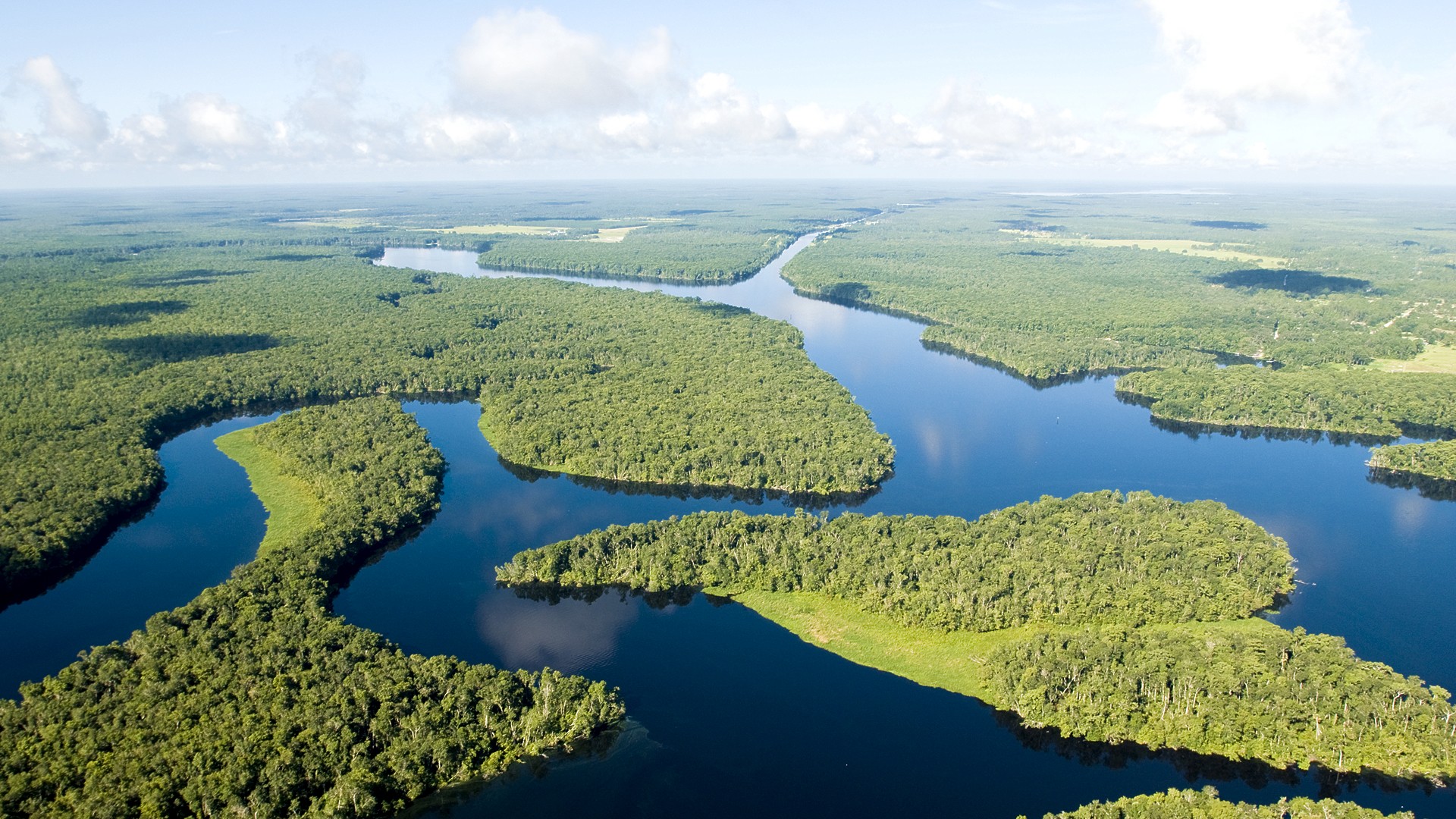 River Aerial Landscape Hd View Wallpapers