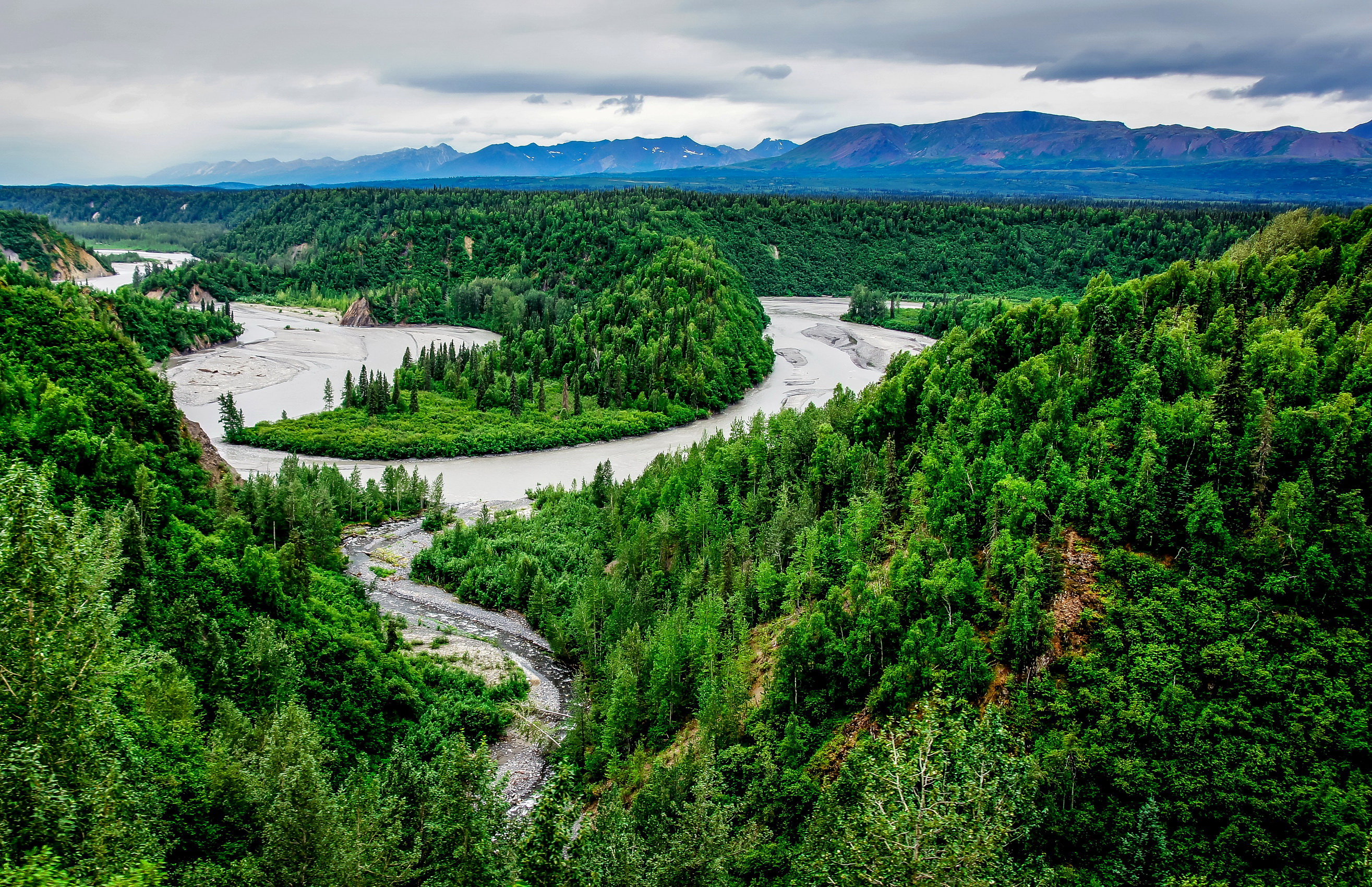 River Aerial Landscape Hd View Wallpapers