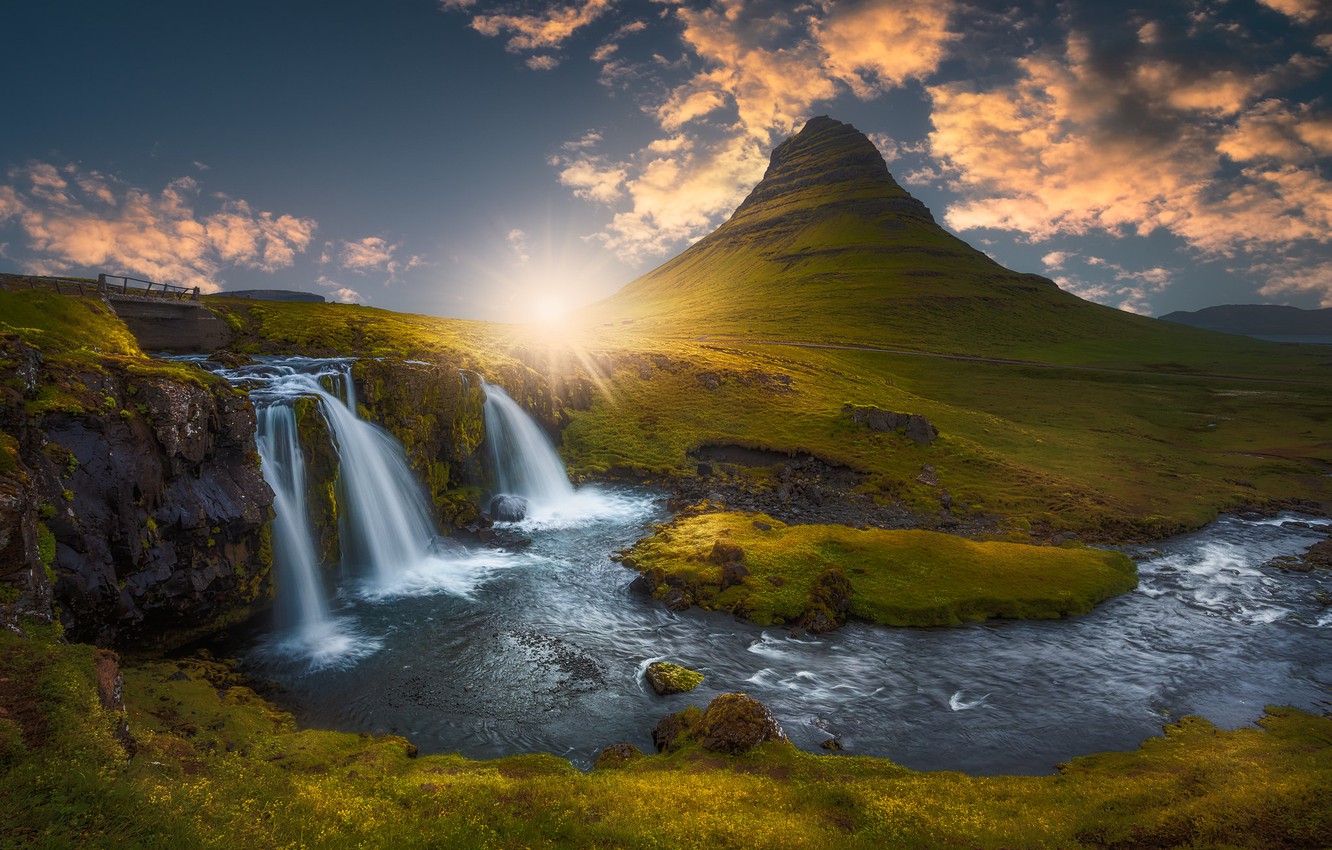 River Iceland Mountains Wallpapers