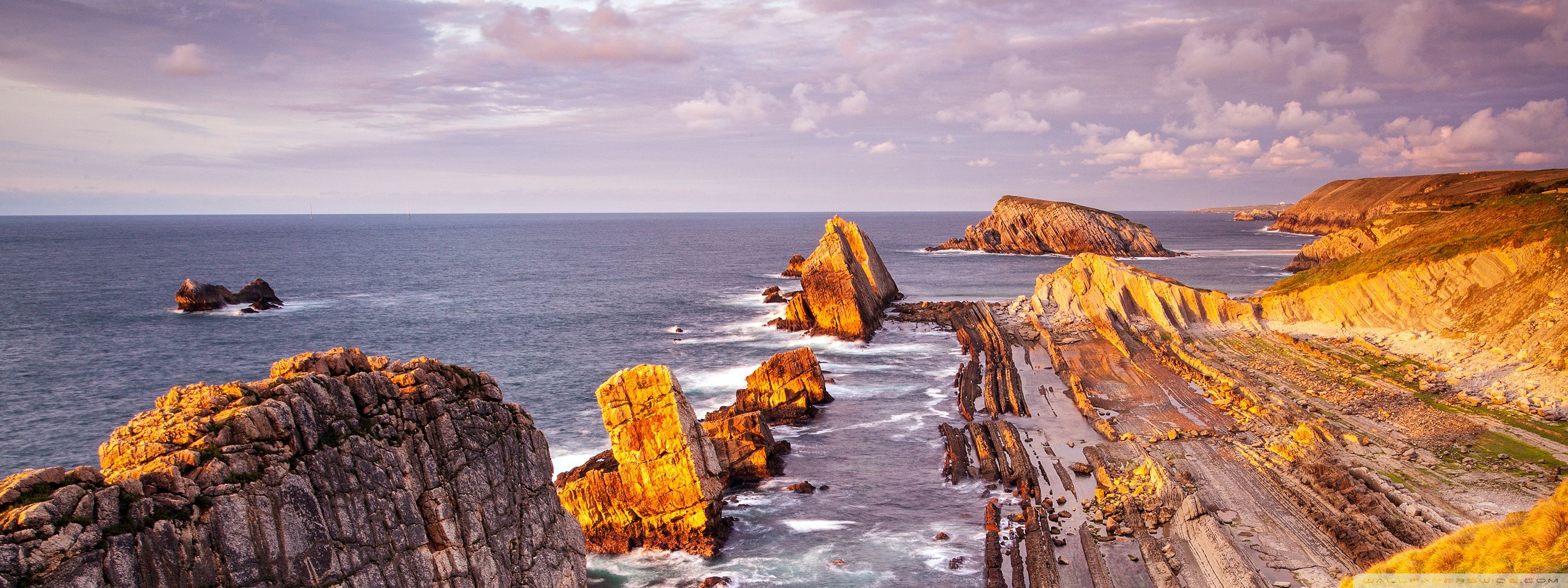 Rock Formation On Coast Of Spain 4K Wallpapers