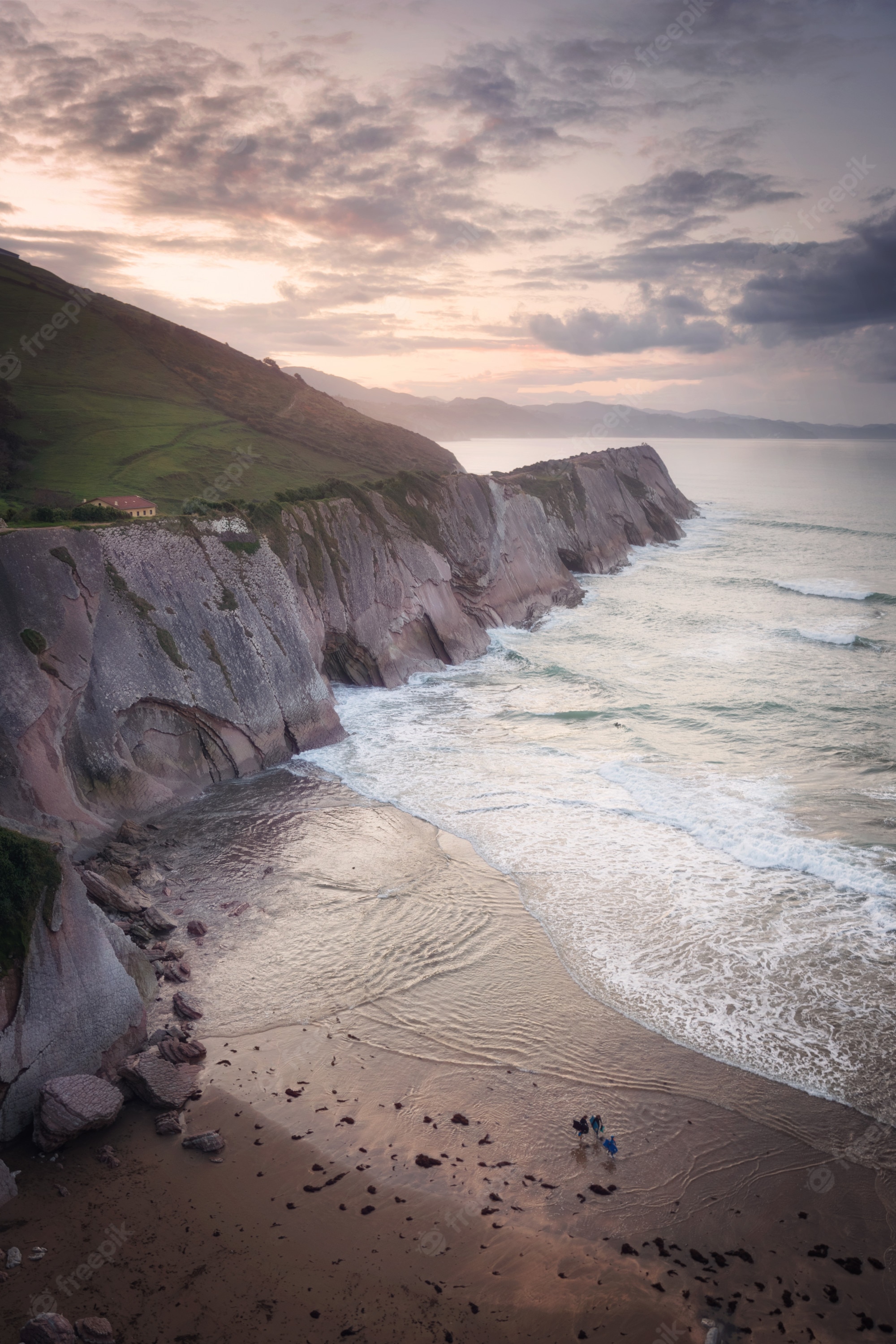 Rock Formation On Coast Of Spain 4K Wallpapers