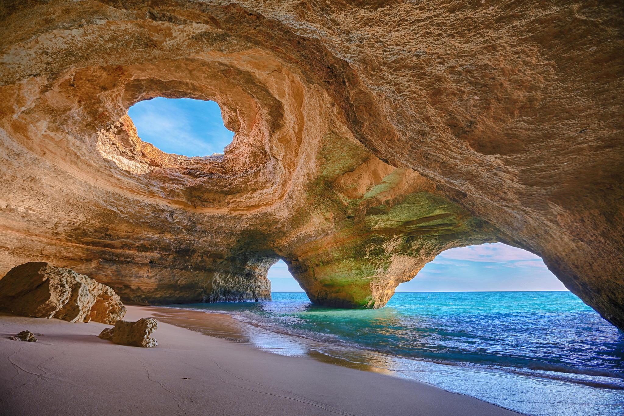 Rock Formation On Coast Of Spain 4K Wallpapers