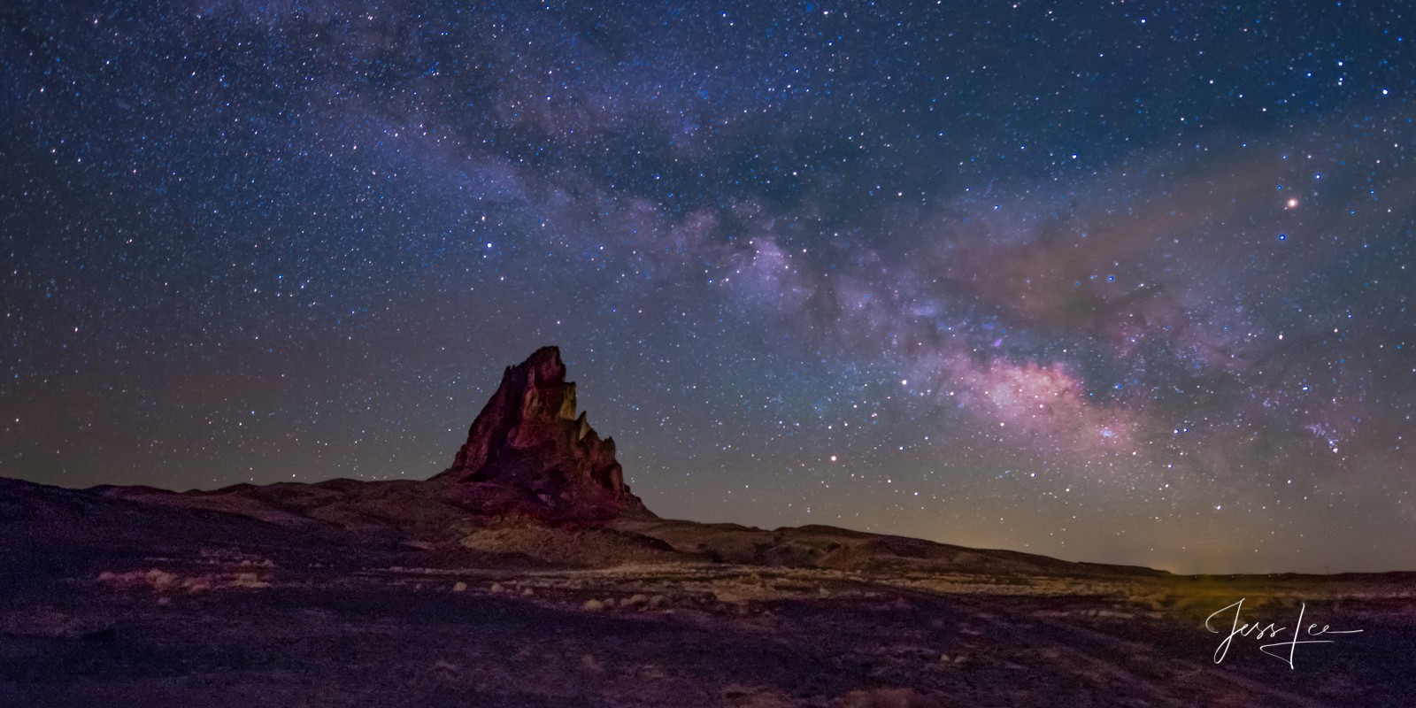 Rock Landscape At Milky Way Night Wallpapers