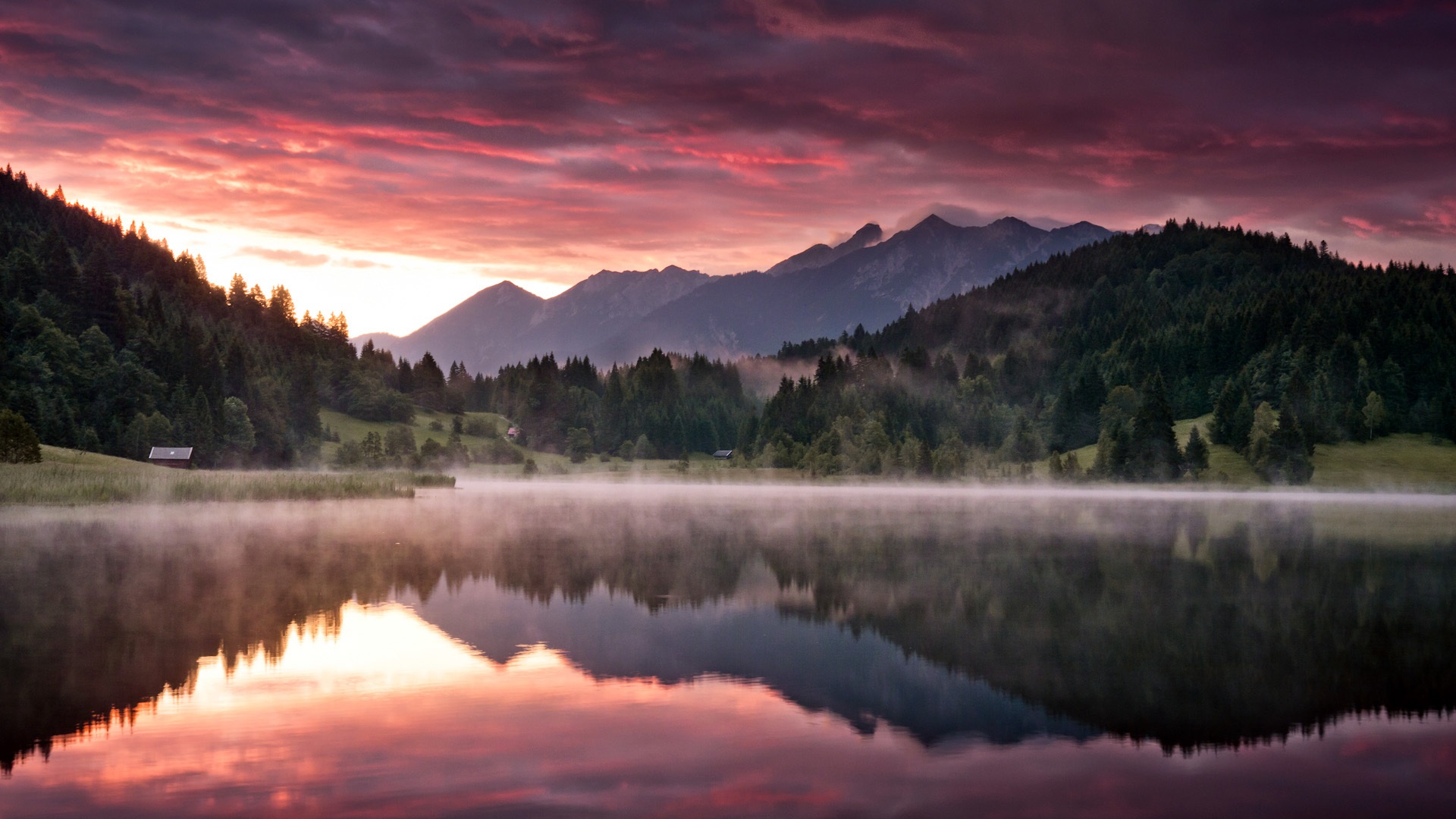 Scandinavia Dawn Hd Lake Wallpapers