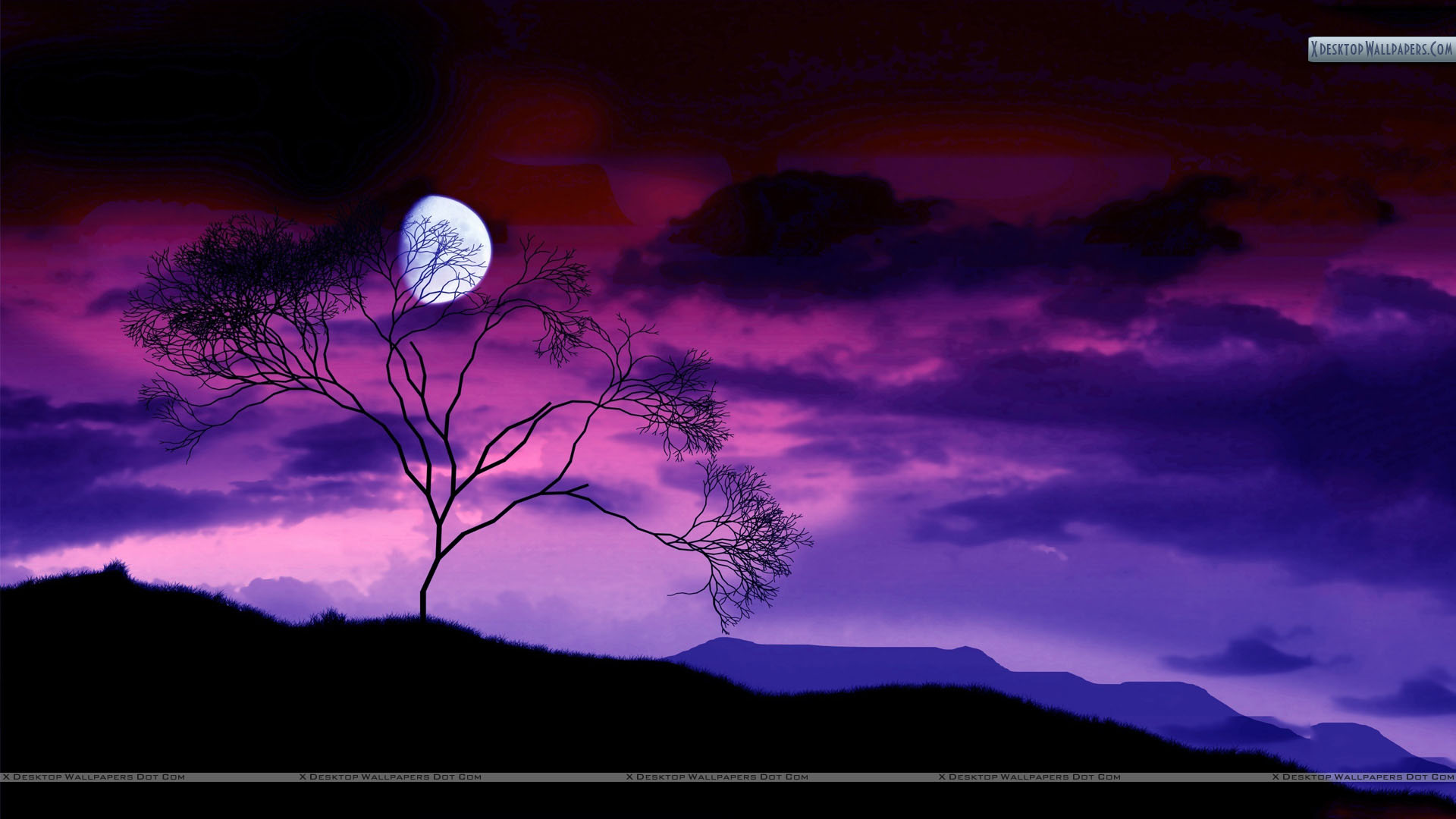 Scenery Moon View Wallpapers