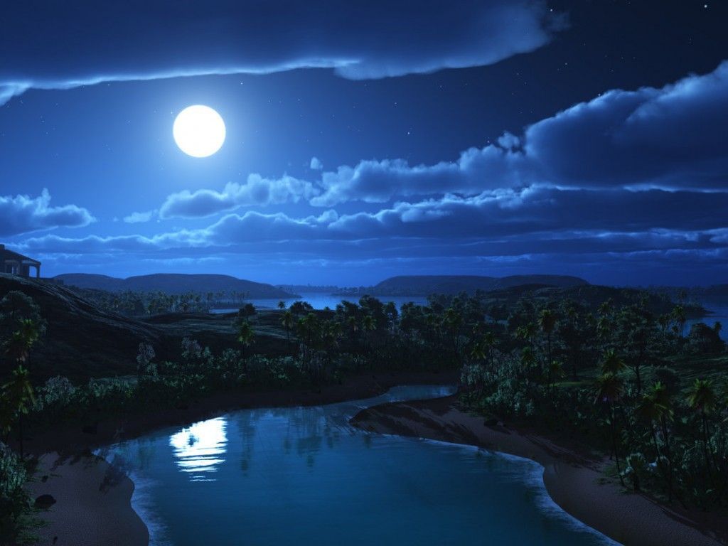 Scenery Moon View Wallpapers