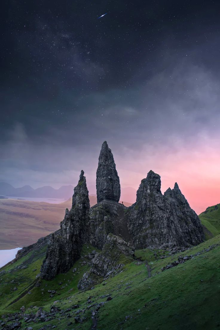 Scenery Night In Scotland Wallpapers