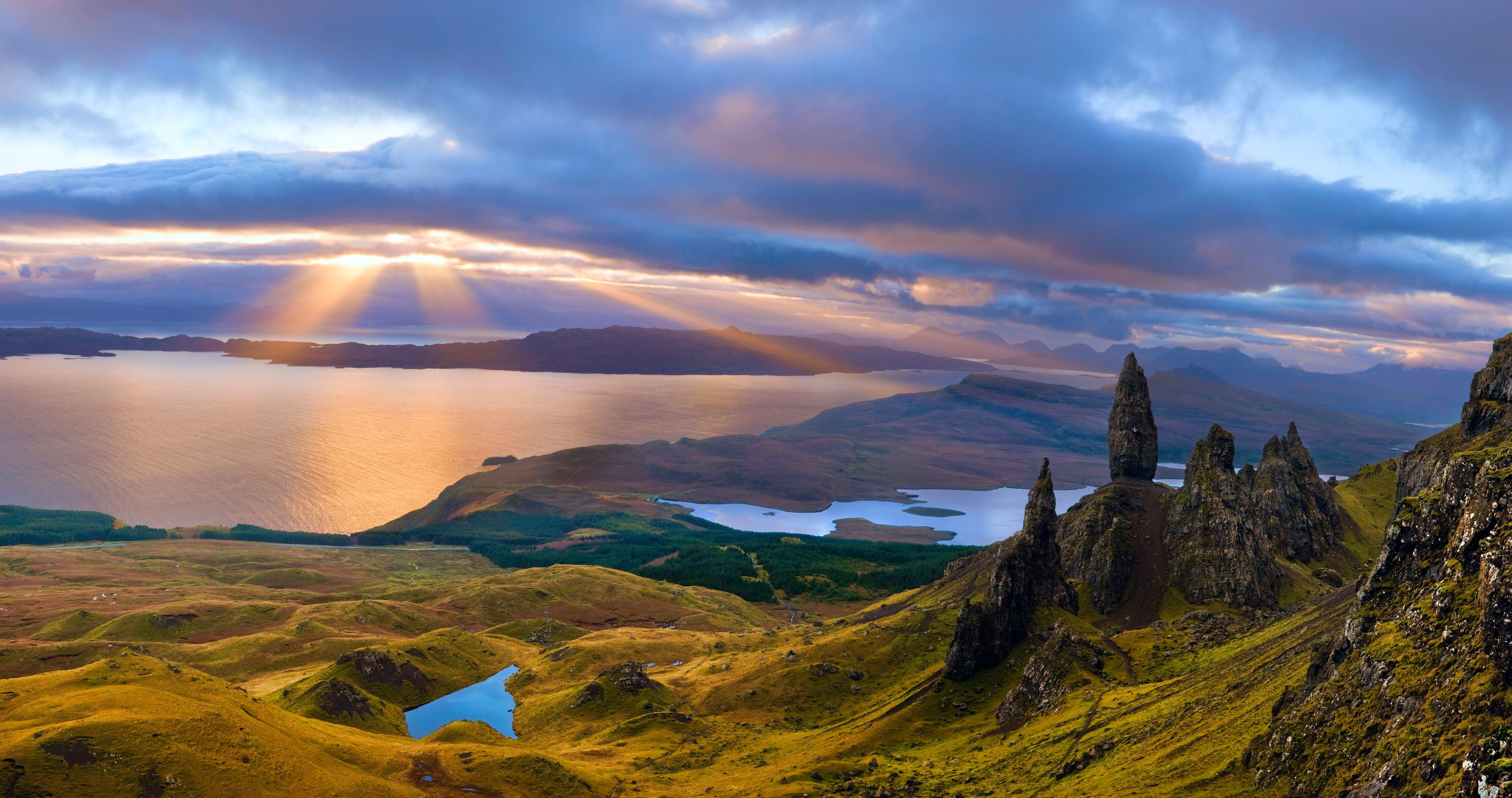 Scenery Night In Scotland Wallpapers