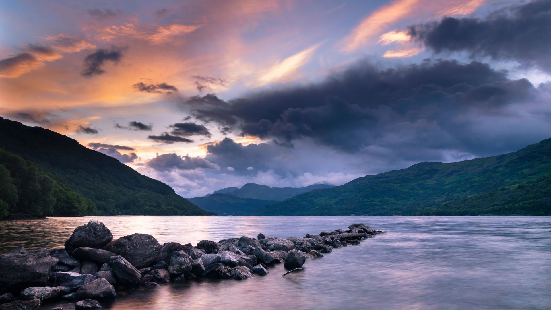 Scenery Night In Scotland Wallpapers
