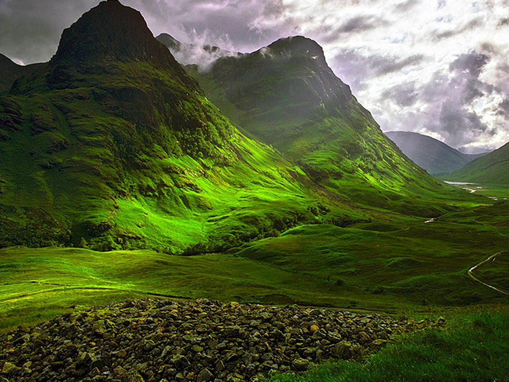 Scenery Night In Scotland Wallpapers