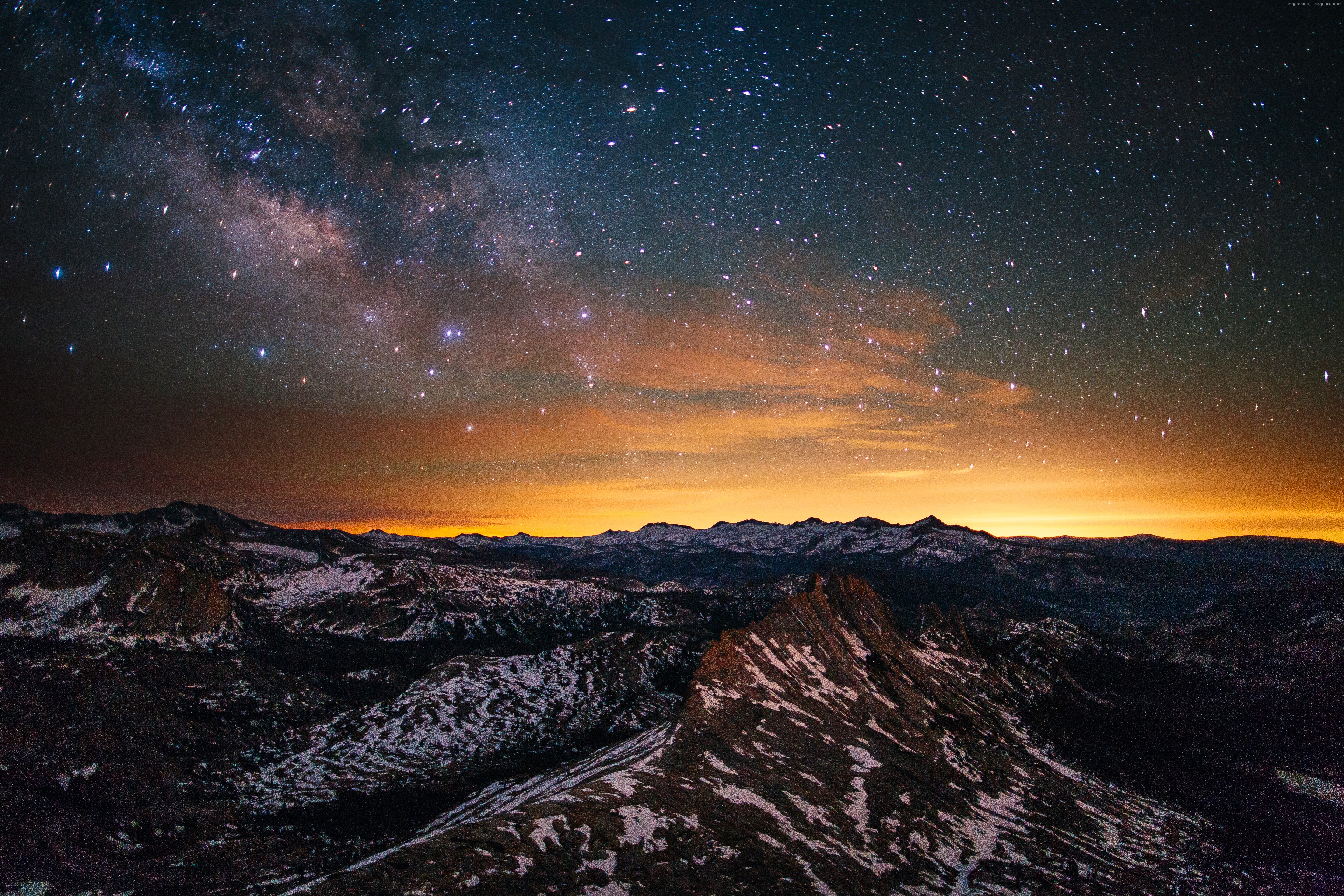 Scenery Sunset Stars Wallpapers